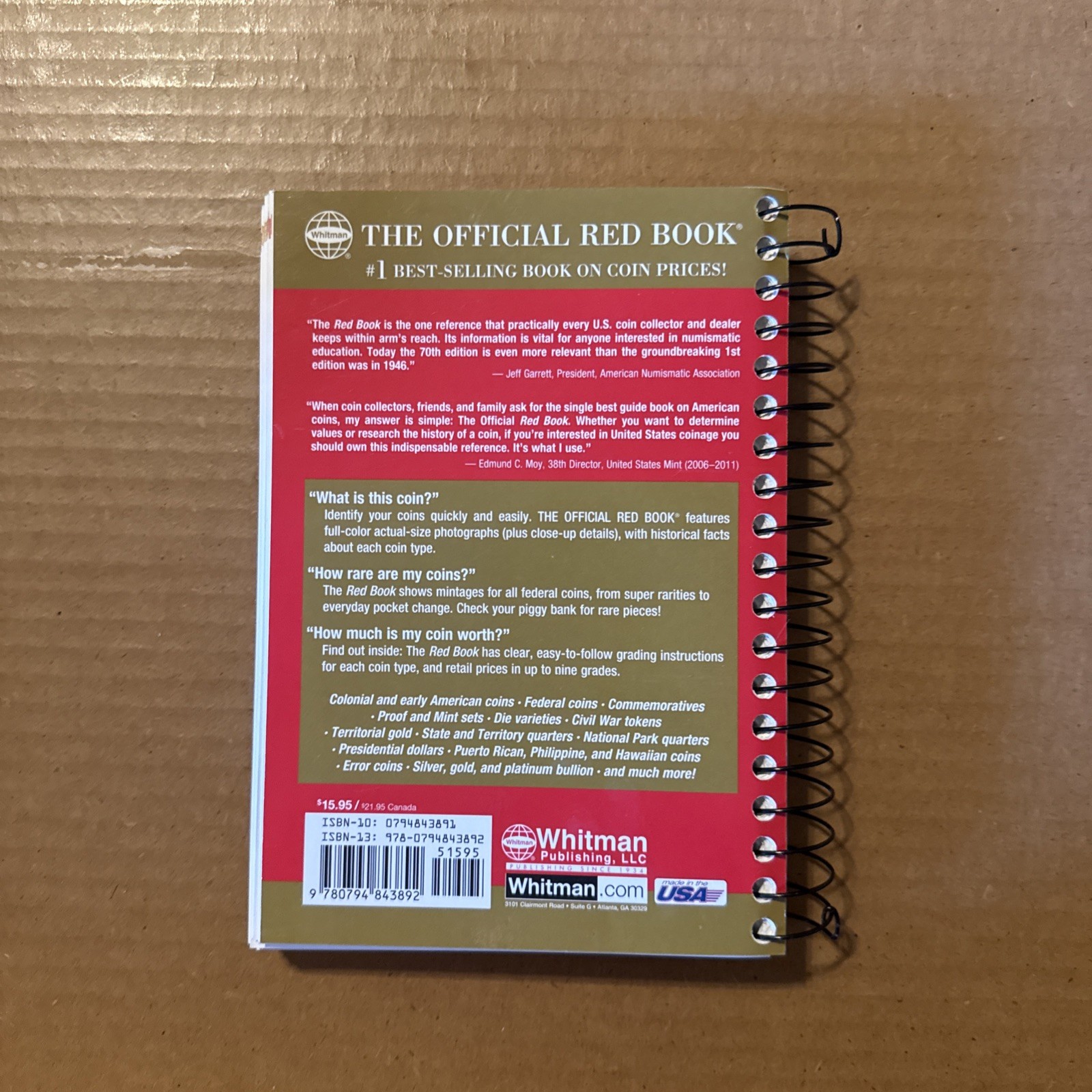 Guide Book of United States Coins 2017 The Official Red Book by Yeoman/Bressett