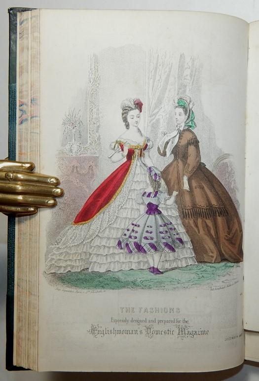 1864 THE ENGLISHWOMAN’S DOMESTIC MAGAZINE New Series Vol 8 Colour Plates FASHION