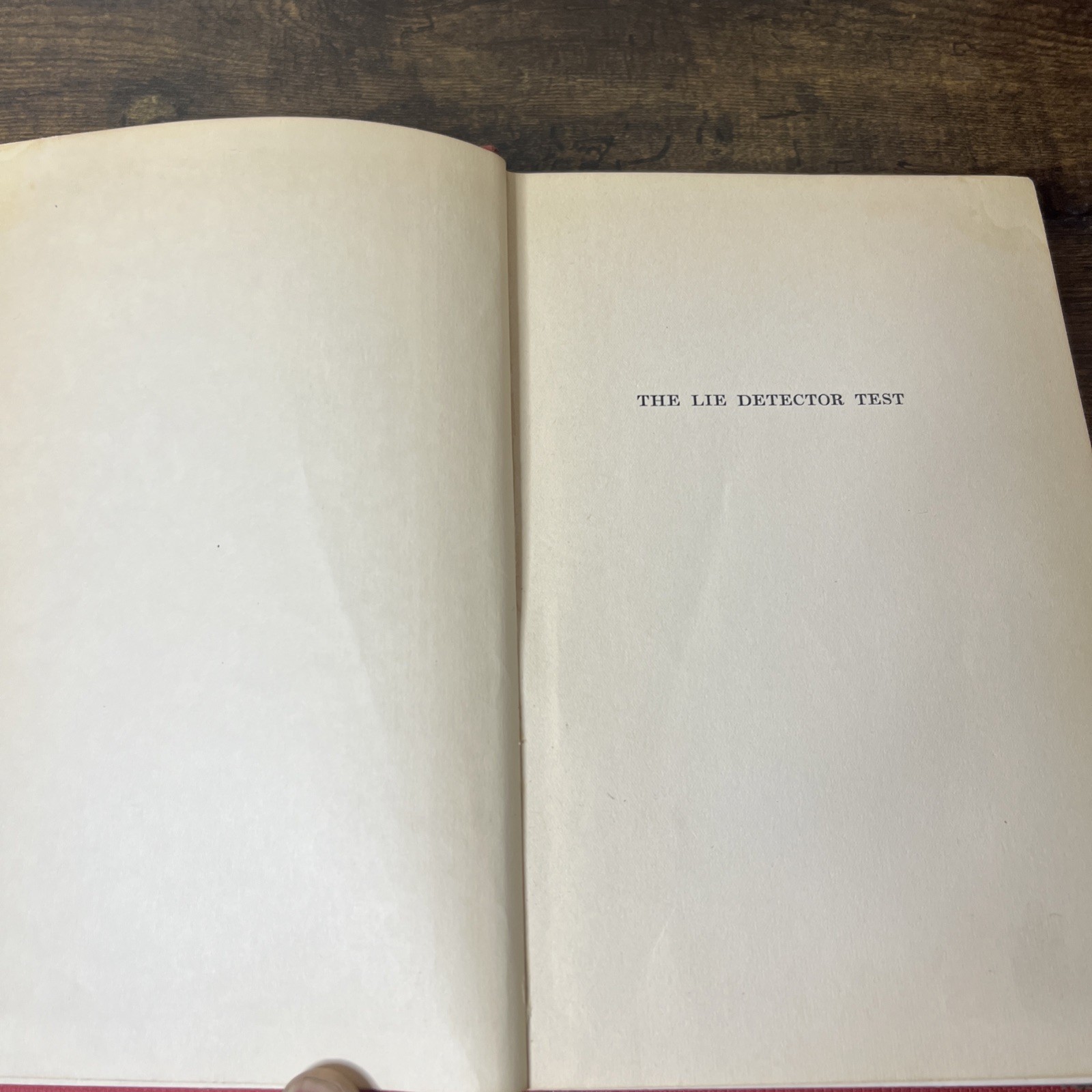 1st Ed 1938 The Lie Detector Test William Moulton Marston Hardcover Polygraph