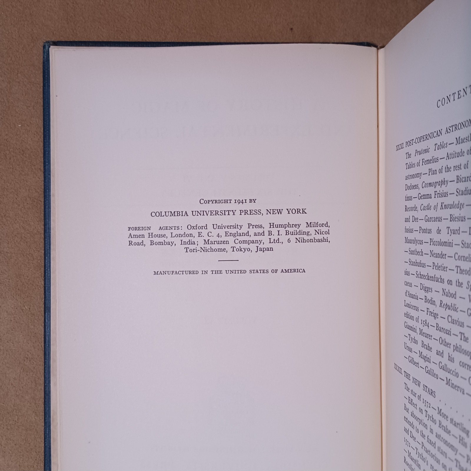 Old A History of Magic and Experimental Science 1941 Vol. VI Review Copy RARE