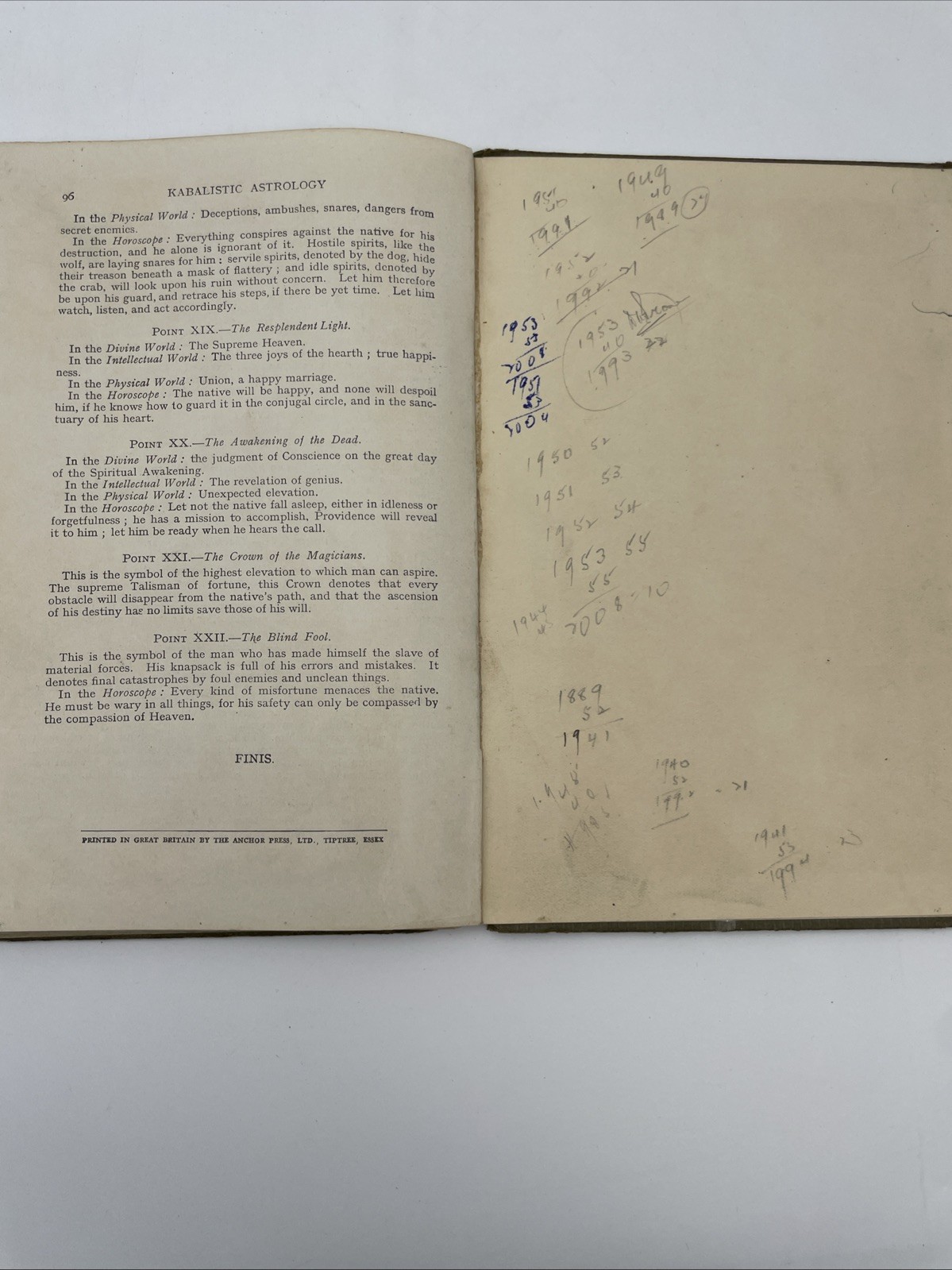 Your Fortune In Your Name Or Kabalistic Astrology – Sepharial Circa 1925