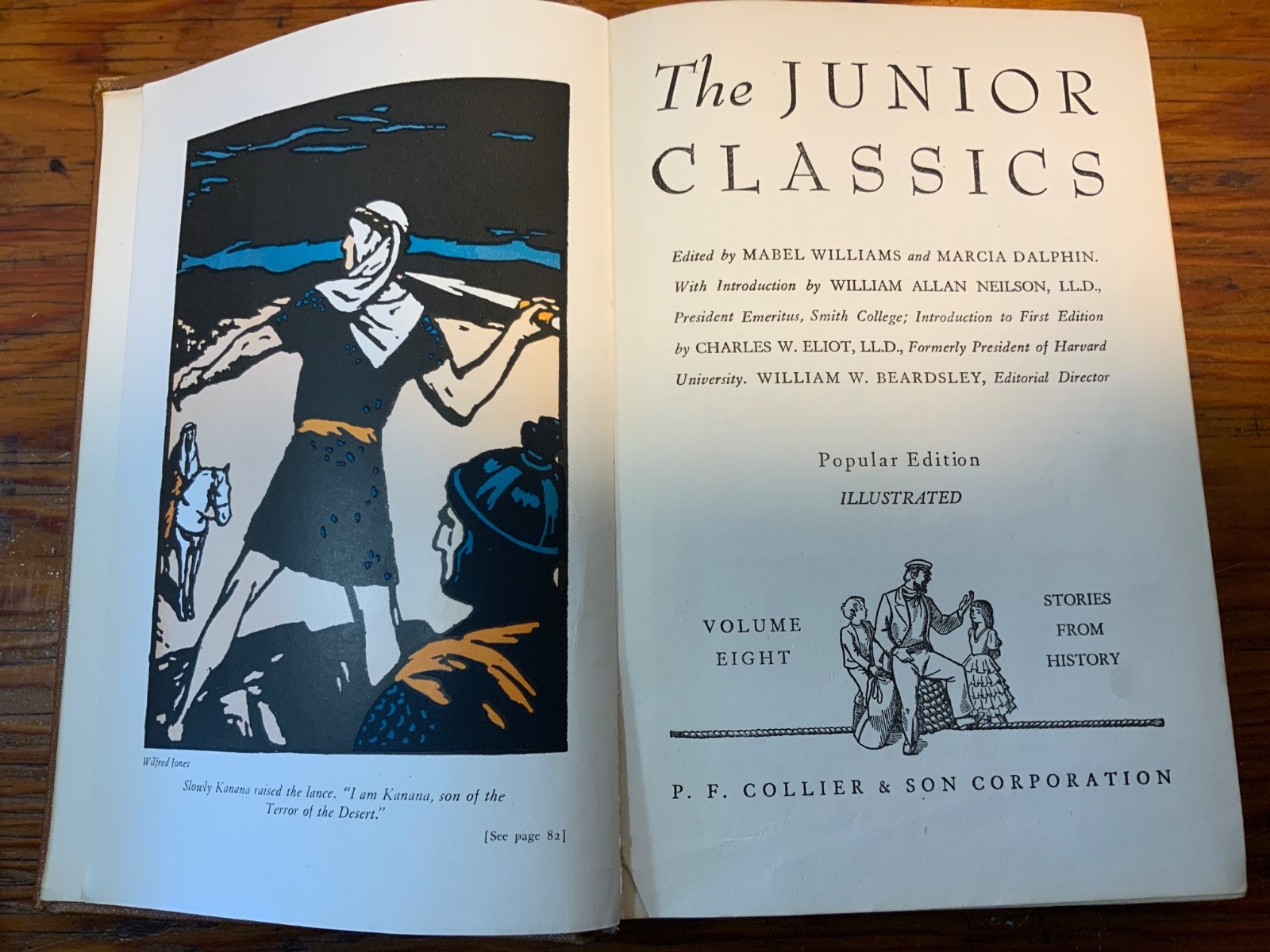 Vintage 1938 Colliers Junior Classics The Young Folks Books 3, 5, 7, 8, 9, 10