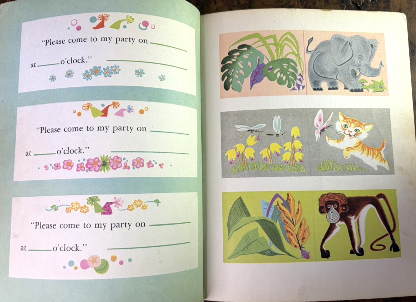 Vintage Children’s Little Golden Book HAPPY BIRTHDAY 1952 First Edition UNCUT!