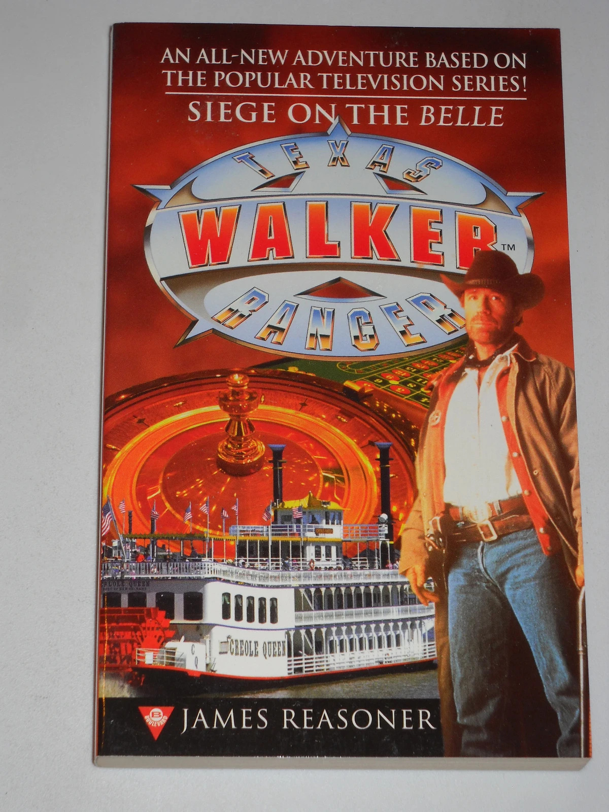 CHUCK NORRIS Walker Texas Ranger #3 Siege on the Belle TV tie-in pb book NEW