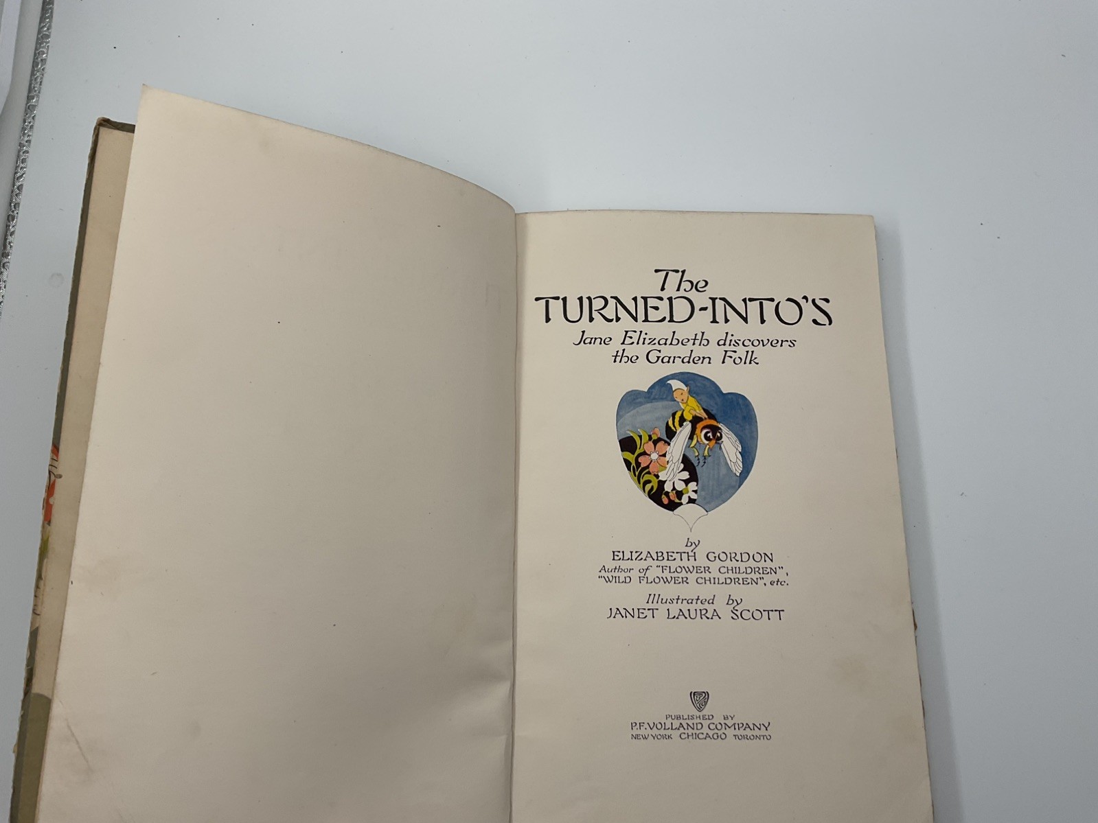 1920 The Turned-Into’s Elizabeth Gordon Juvenile Fiction Fantasy Children Book