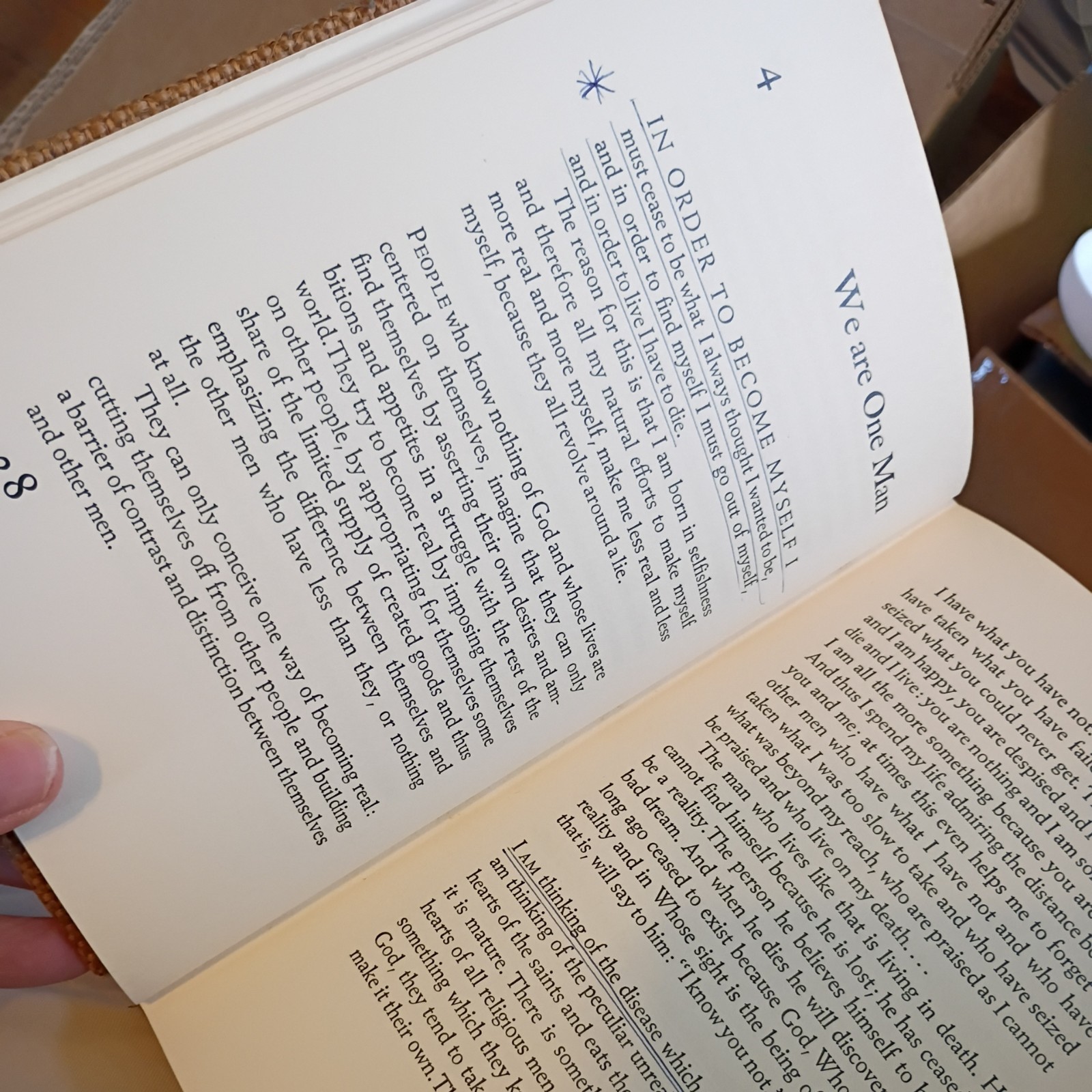 Seeds Of Contemplation by Thomas Merton 1st Edition, 1949. Hardcover Burlap