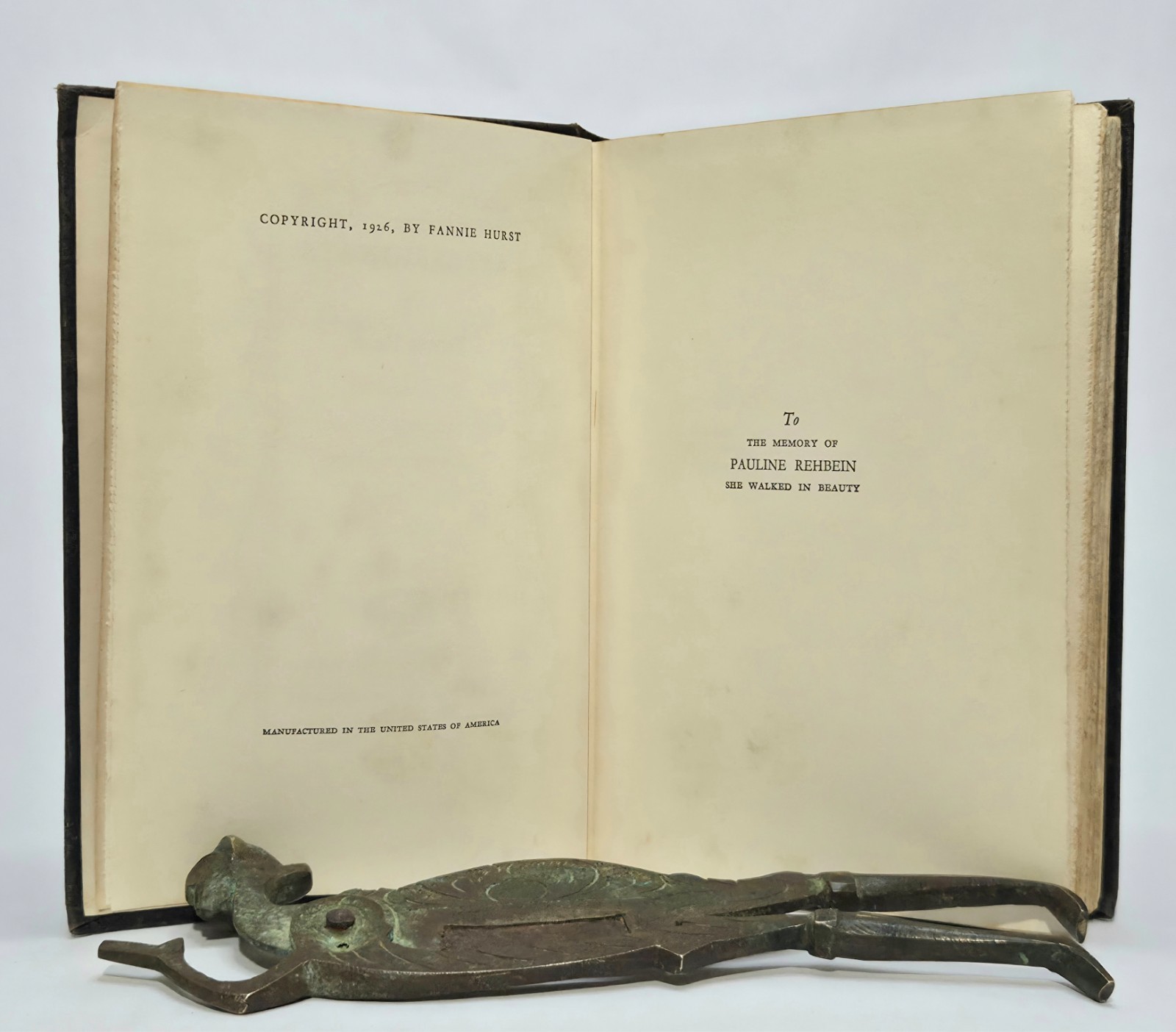 Appassionata Fannie Hurst 1926 First Edition First Printing Hardcover