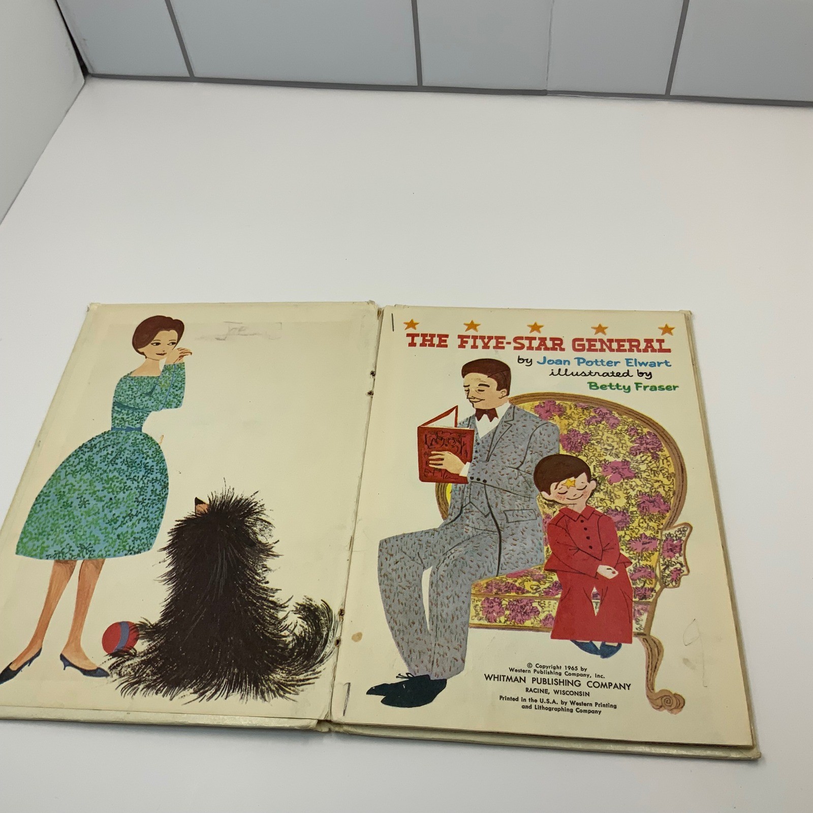 Vintage 1965 Whitman Big Tell-a-Tale The Five-Star General Joan Potter Elwart