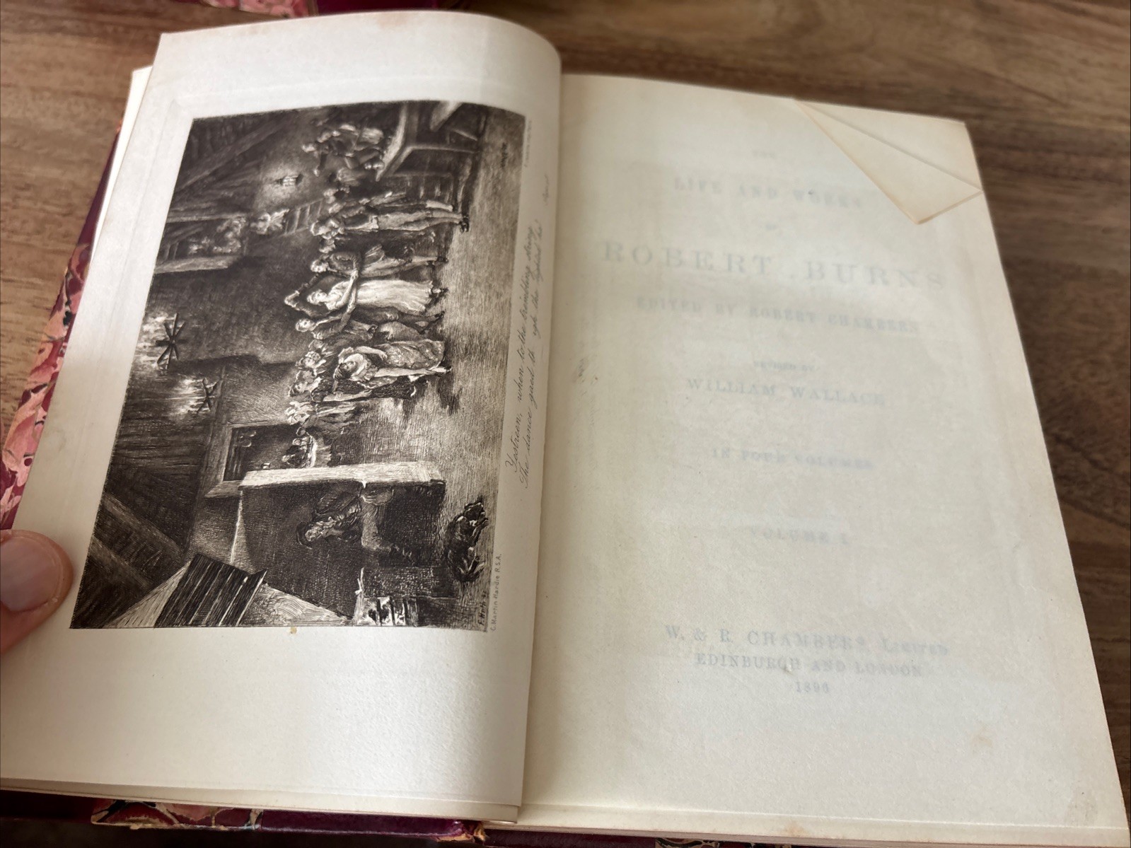 1896 The Life and Works of Robert Burns (Complete 4 Volume Set) Antique Books