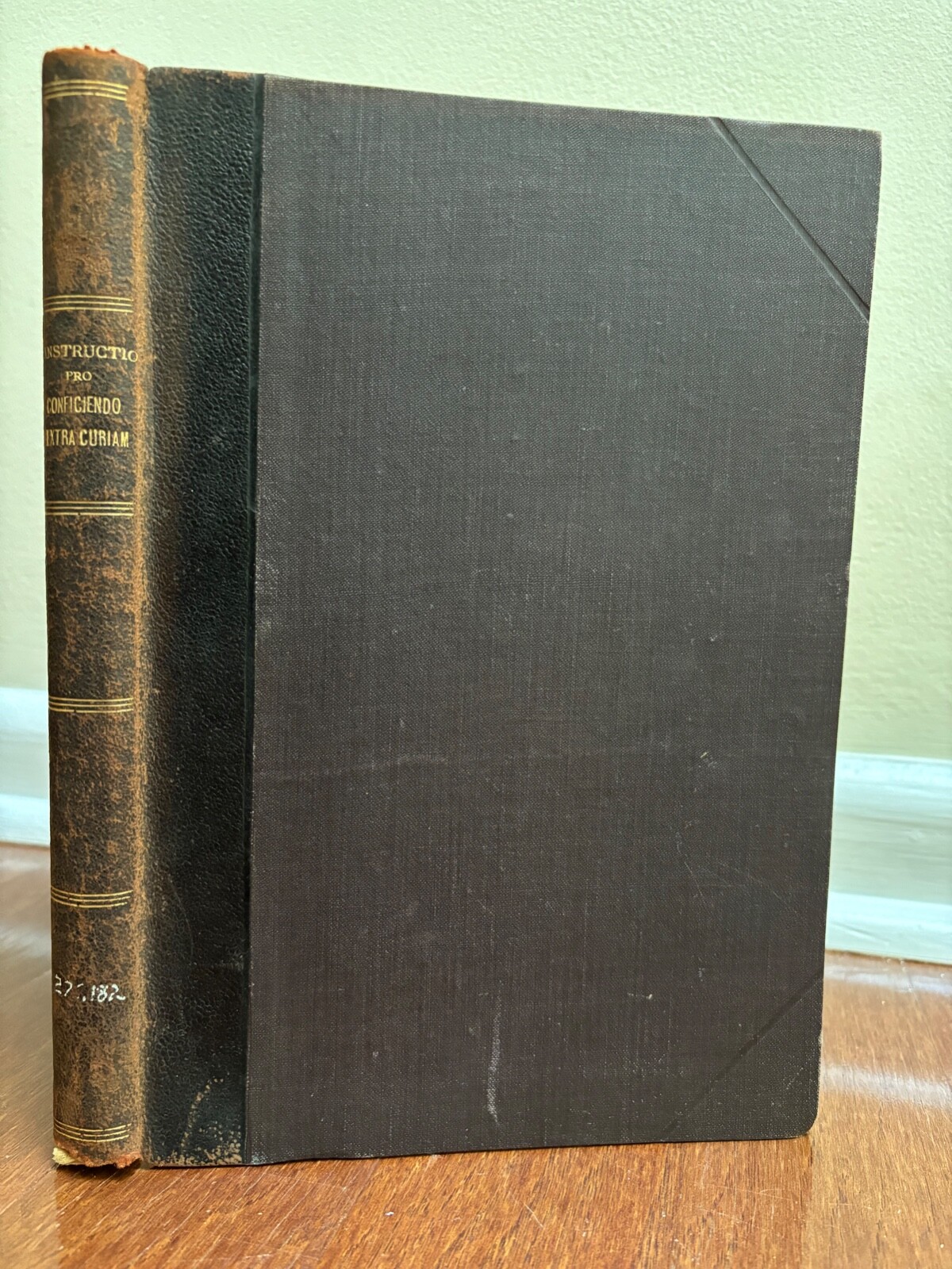 INSTRUCTIO PRO CONFICIENDO EXTRA CURIAM PROCESSU APOSTOLICO – 1901 LATIN ANTIQUE