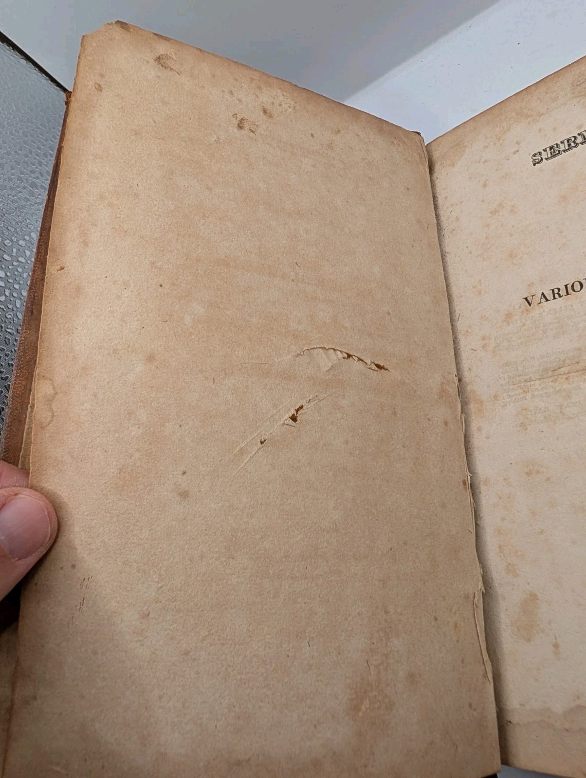1820 Colman’s Sermons On Various Subjects, Leather