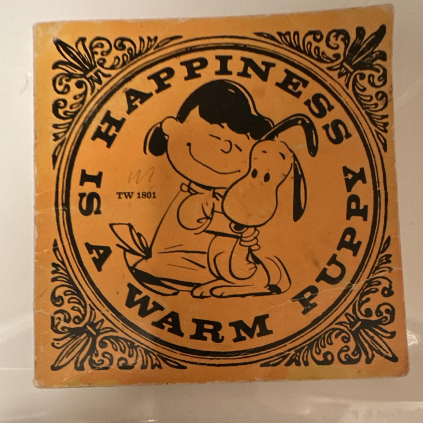 Schulz Peanuts Happiness Is a Warm Puppy Illustrated Softcover Scholastic Book