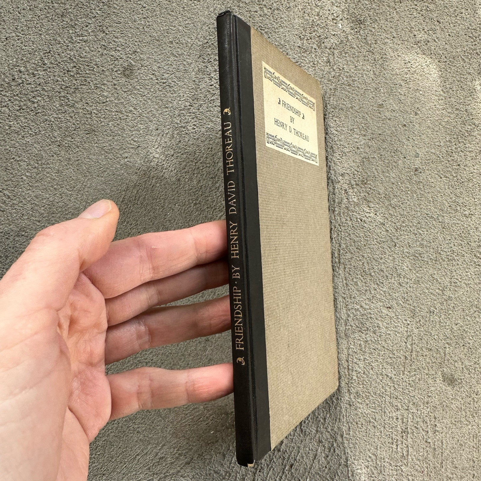 Friendship By Henry D. Thoreau (HC, 1907) Alfred Bartlett, Boston