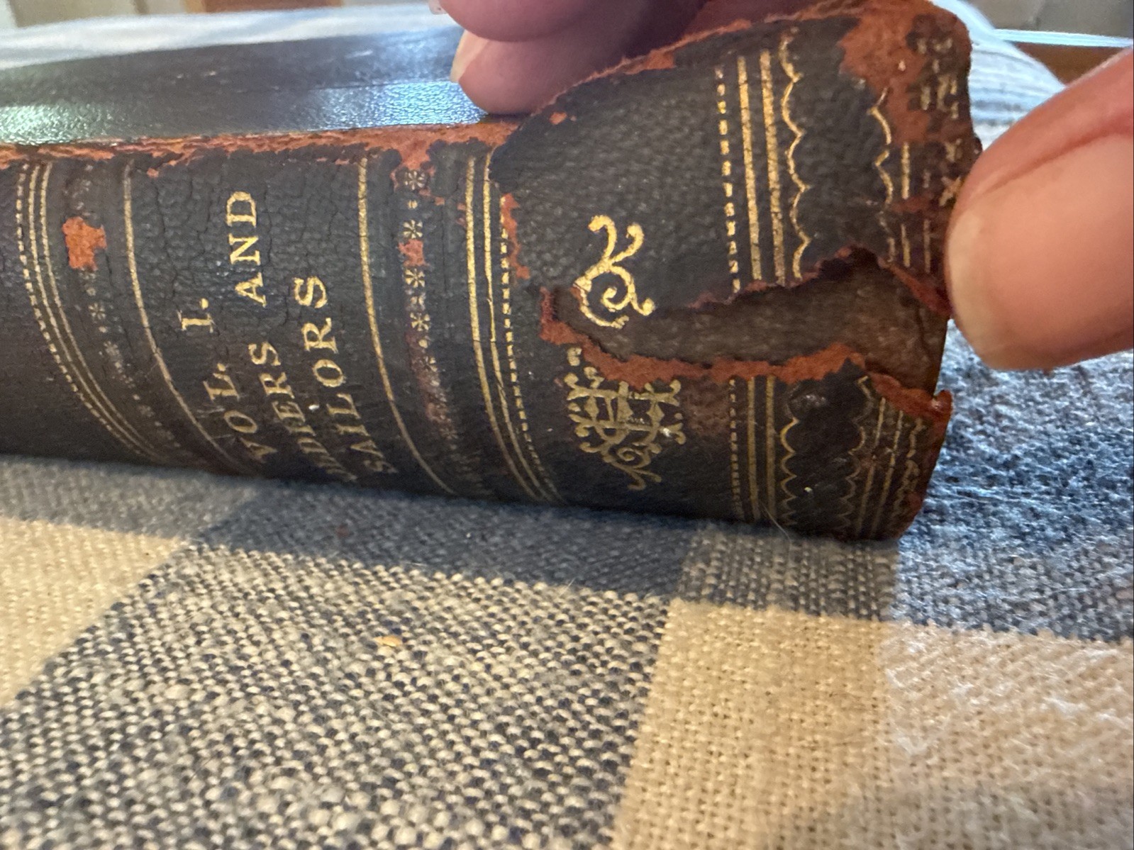 1894 Great Men and Famous Women Volume 1 ~ SOLDIERS AND SAILORS Leather First Ed