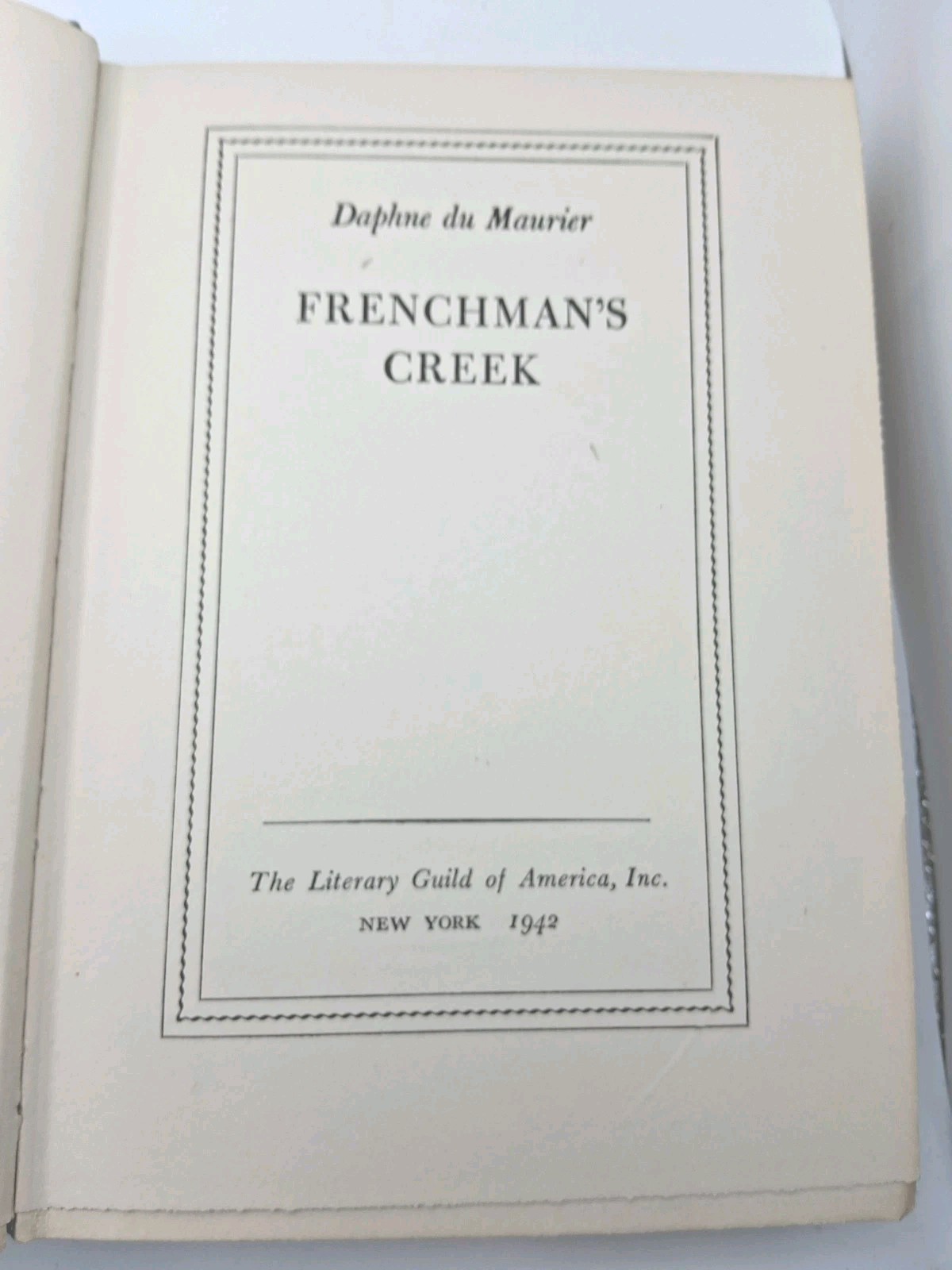 Frenchman’s Creek by Daphne du Maurier 1942 1st Edition HC