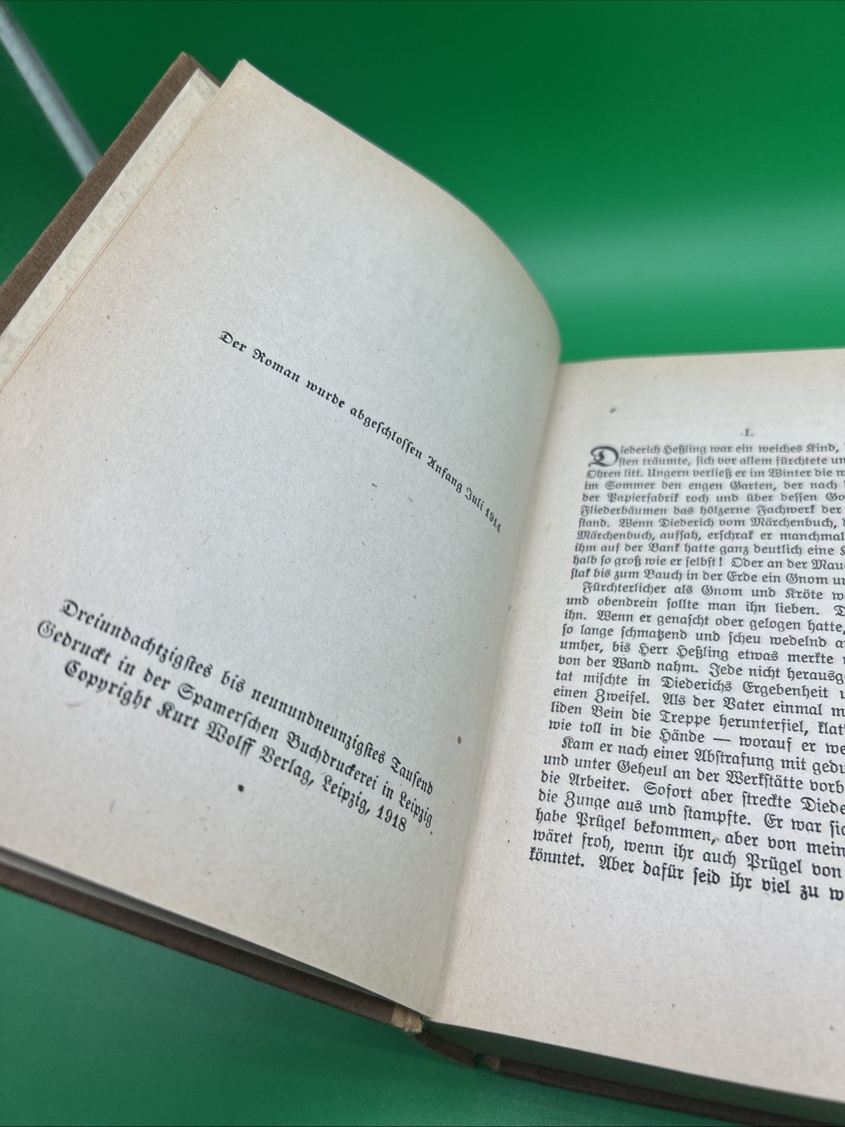 Heinrich Mann – Der Untertan (The Loyal Subject) — First Edition, 1918