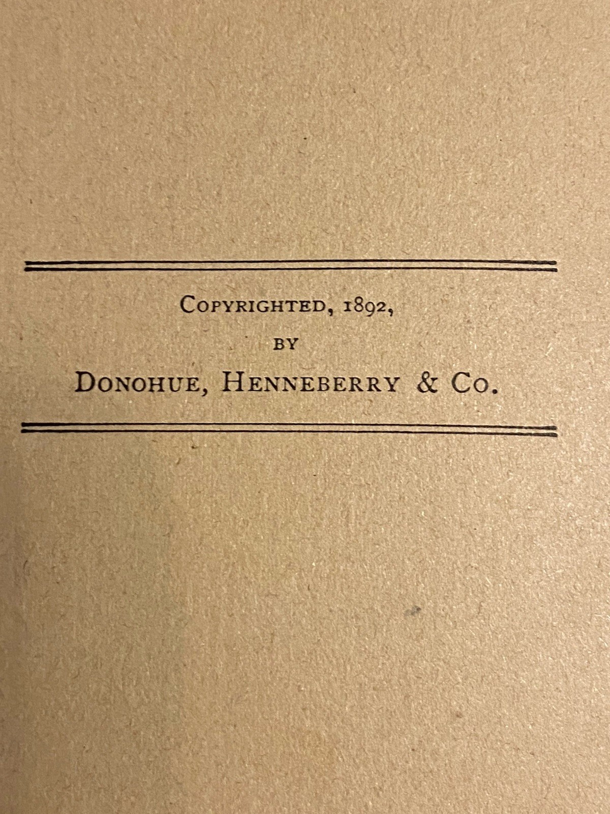Antique 1892 Happy Holidays Book – Donohue Henneberry & Co. Chicago Hardcover