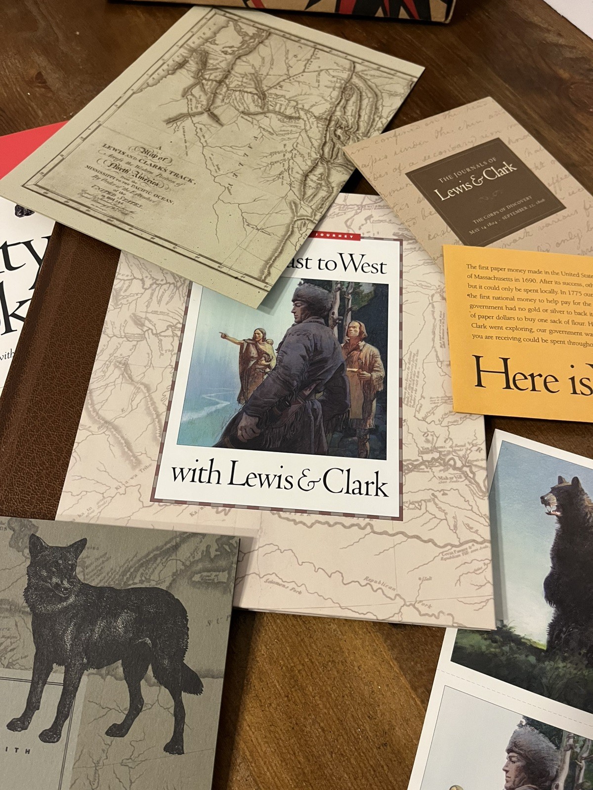 2 sets of My American Journey (1)Lewis and Clark (2) Charles Goodnight, cowboy