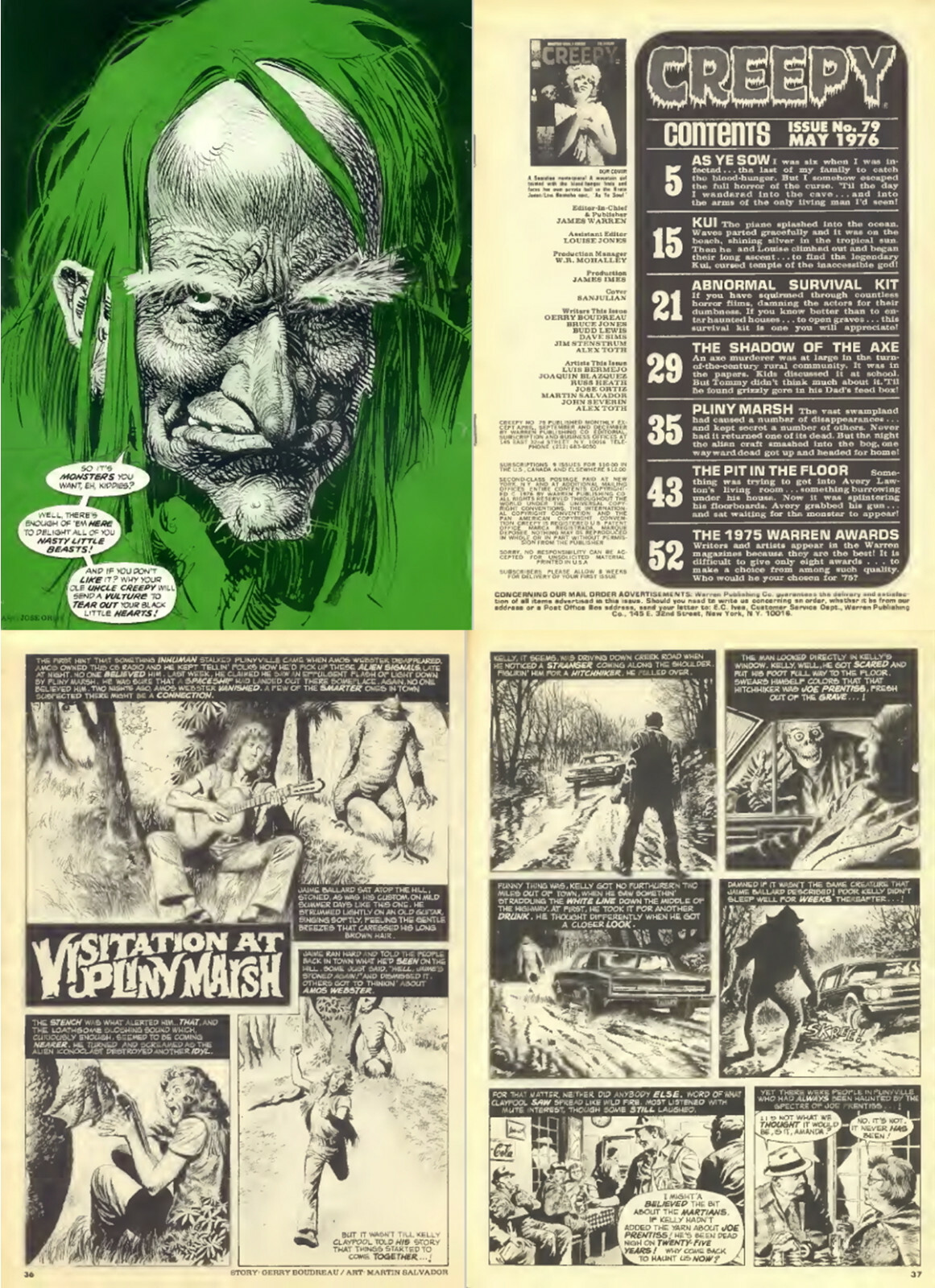151 Old Issues of Creepy Comic Horror Thriller Science Sexy Art Magazine on DVD