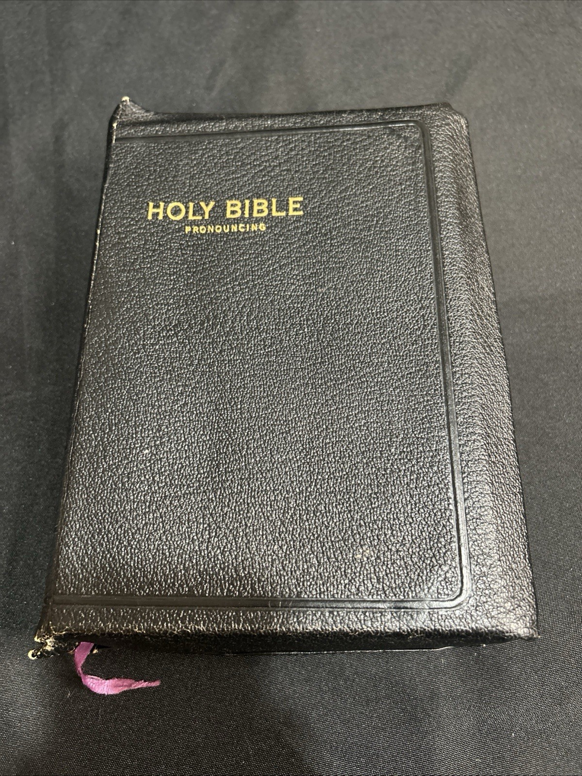 1950’s Holy Bible Self-Pronouncing King James Version World Publishing Co