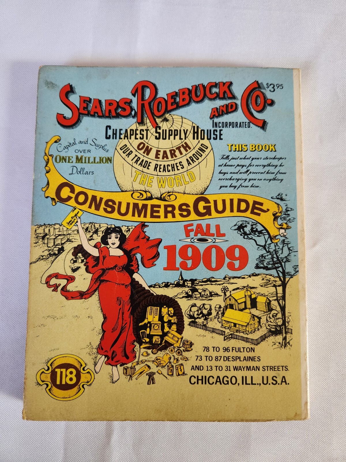 1979 REPRINT Fall 1909 Sears Roebuck and Co Consumers Guide Catalog Book