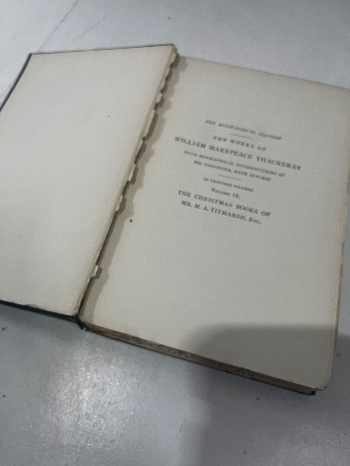 William Makepeace Thackeray 8 HRDCVR Book Lot HARPER BROS 1898 CHRISTMAS BOOKS