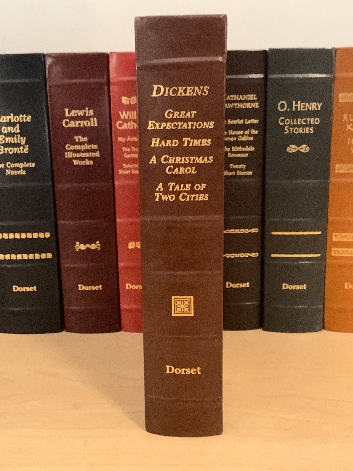 Charles Dickens – Four Novels Unabridged – leather , illustrated