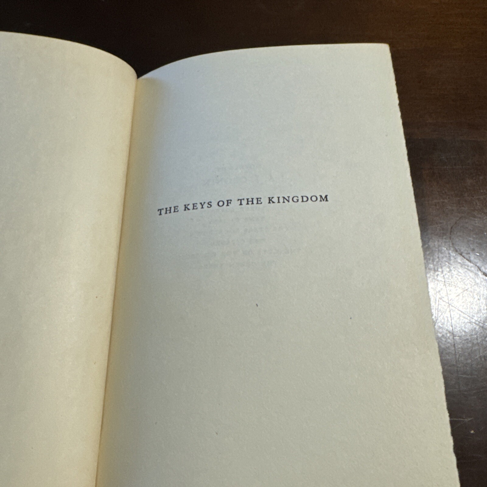 “The Keys Of The Kingdom” by A.J. Cronin-1945 Printing Hardcover