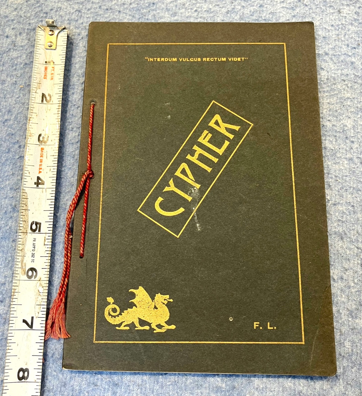 $K book CYPHER Frederick Leeds 1902 – Aphorisms and apothegms NICELY PRINTED