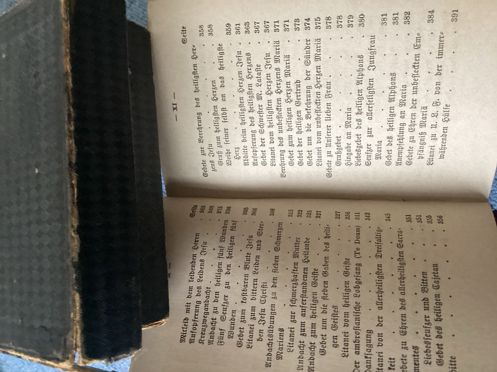 1890 German PrayerBook, Museum Quality, Richly Decorated, 3×4.5”, 472 pages
