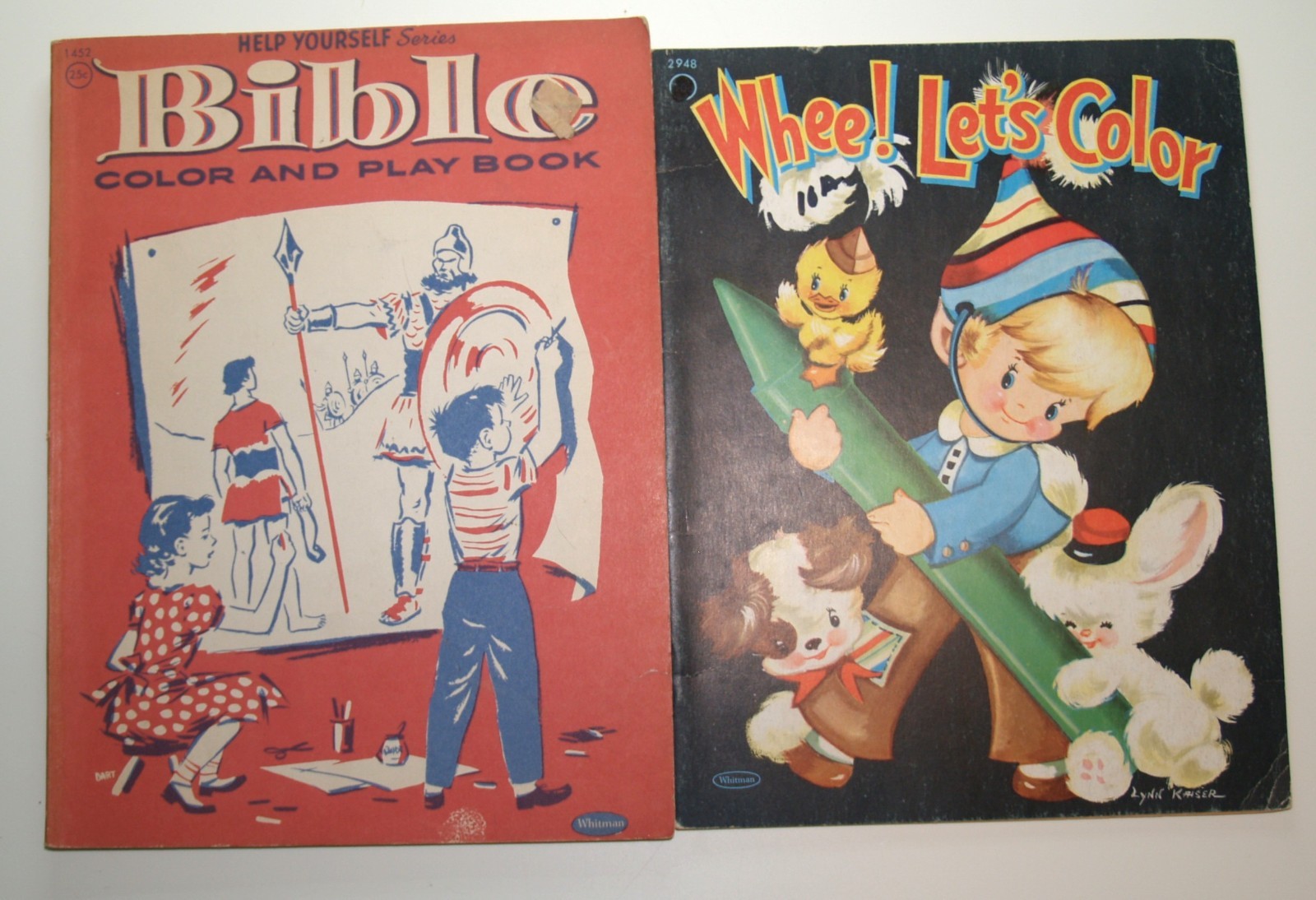 16 Vintage Coloring book from 1949 thru 1972 Good condition, some coloring