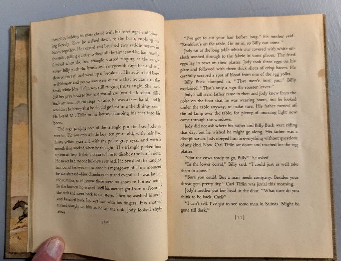 “The Red Pony” by John Steinbeck 1945 Viking Press HC Illustrated Wesley Dennis