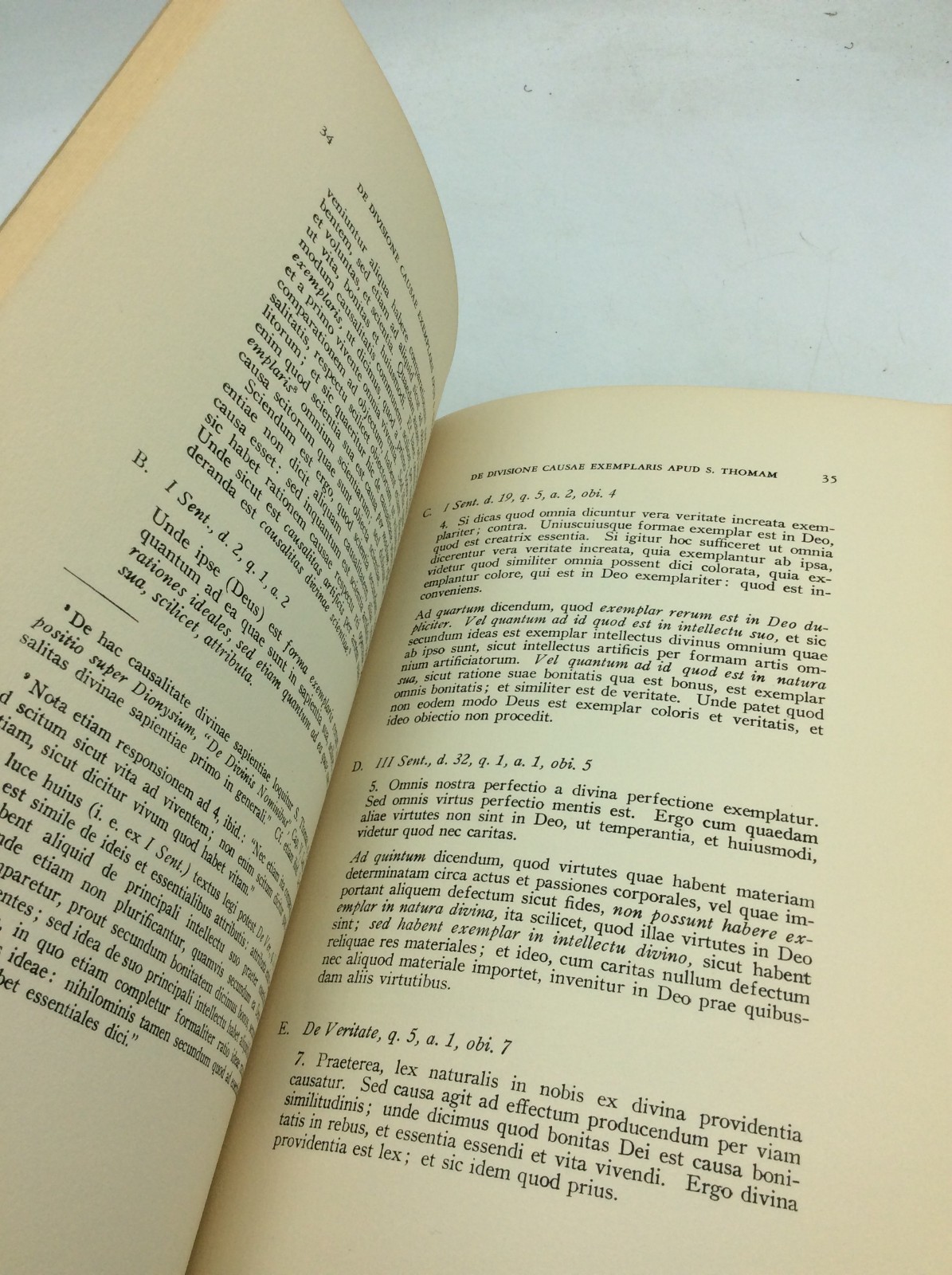 DE DIVISIONE CAUSAE EXEMPLARIS APUD S. THOMAM – 1936 – Latin Catholic