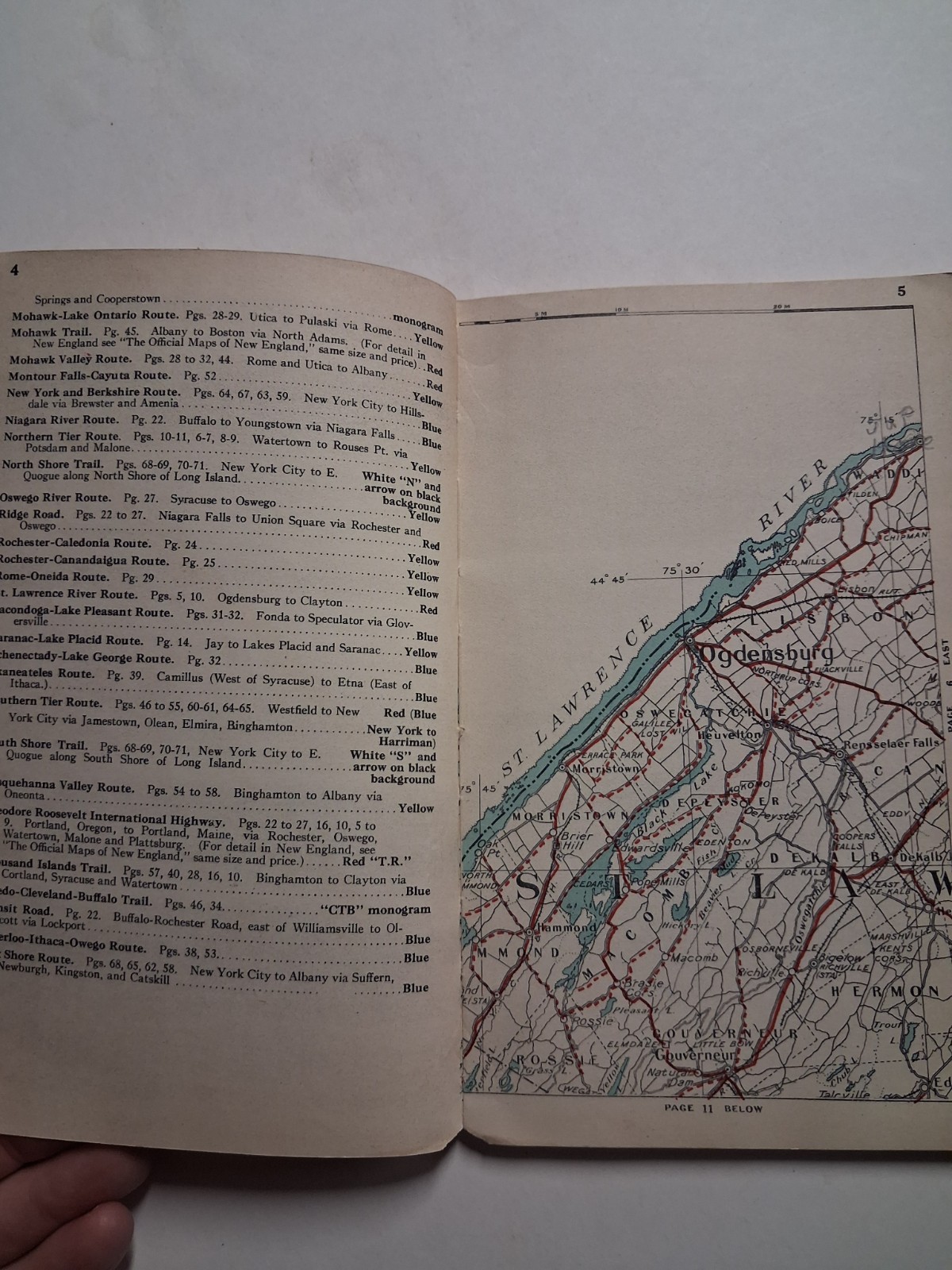 1920s The Official Maps Of NEW YORK antique book