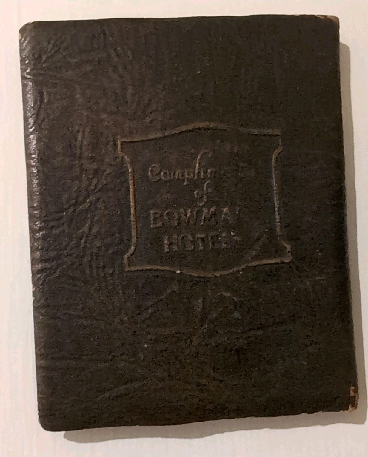 Antique Book – The Sidewalks Of New York 1923 Bowman Hotels Leather Library Co