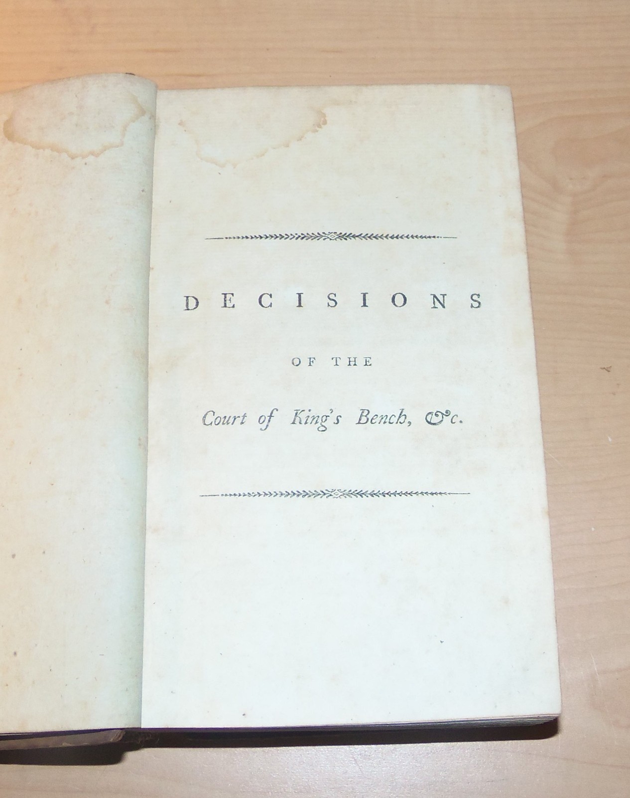 Decisions of the Court of King’s Bench Upon Settlement Cases. Burrow. 1790. 2nd