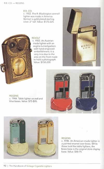 2015 Vintage Cigarette Lighters Collector Guide 2nd Ed Ronson Dunhill & Others