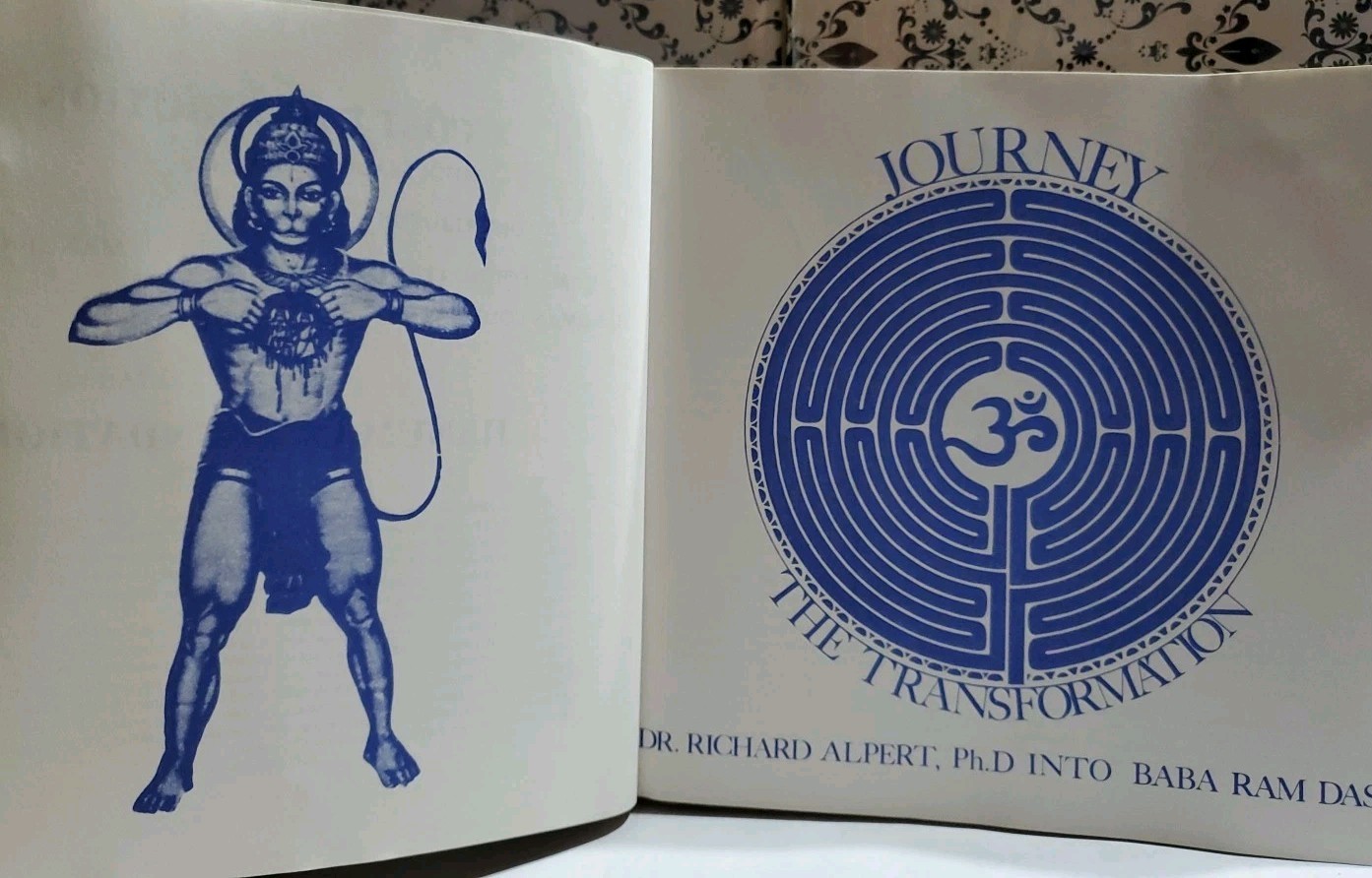 Be Here Now Ram Dass Spiritual Classic Book Hanuman Foundation 1978 Edition Pape