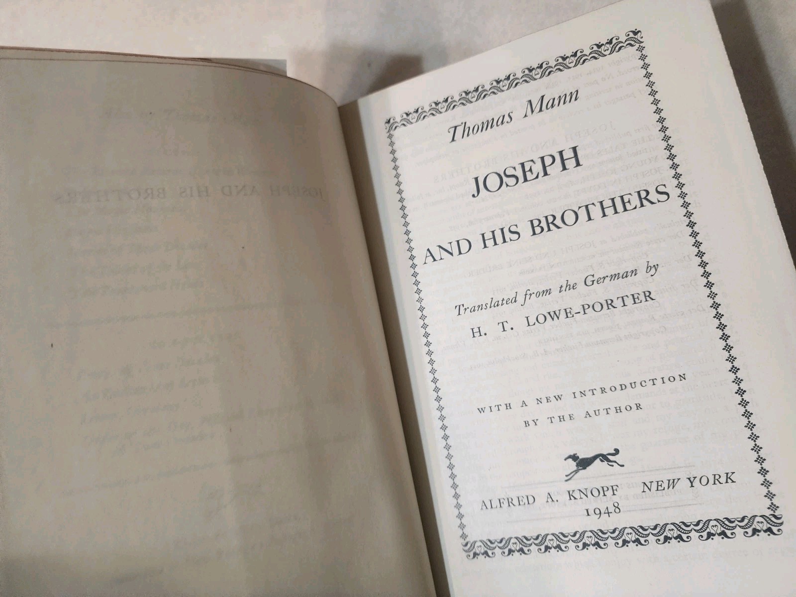 JOSEPH AND HIS BROTHERS Thomas Mann COMPLETE 1st Edition First Print 1948 HCDJ