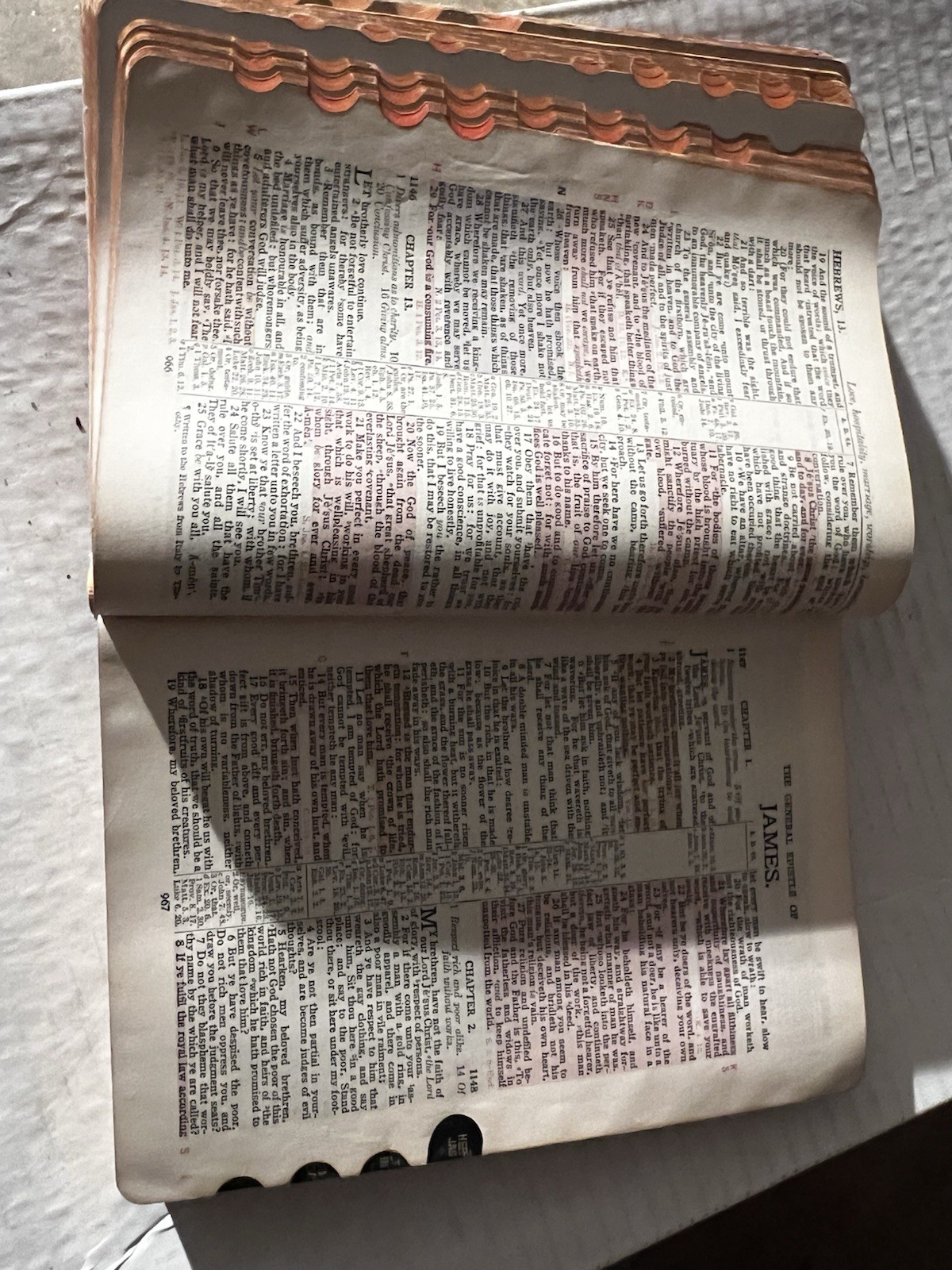 1920s Holy Bible Words of Life Edition Winston Co. Antique Worn Condition