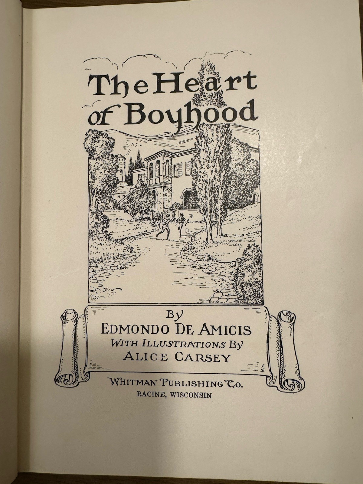 Antique Book “The Heart of Boyhood” by Edmondo De Amicis-Ilus,1st Ed-1906