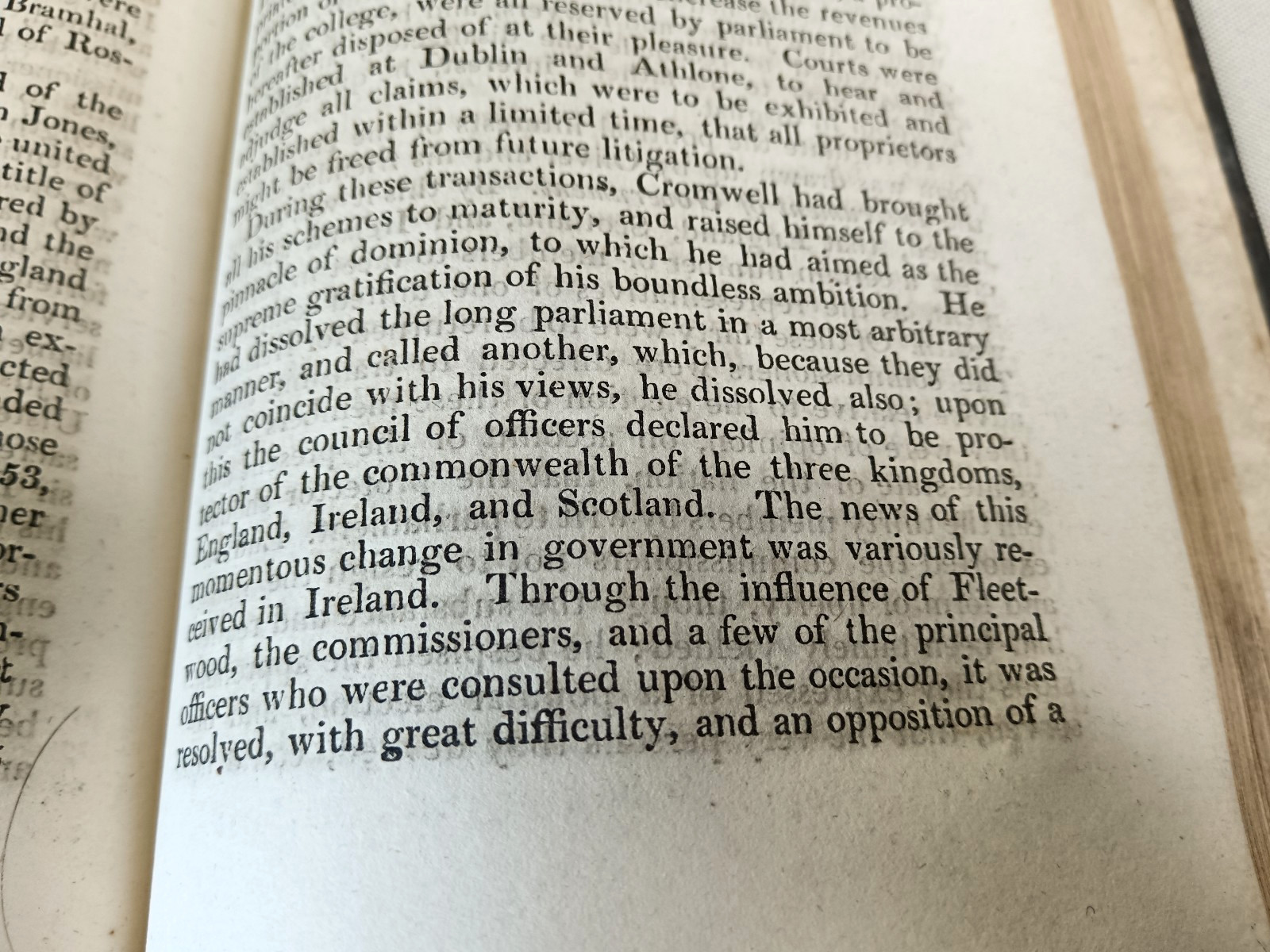 1823 History of Ireland Book Volume III by M Mcdermot Leather Bound Antique