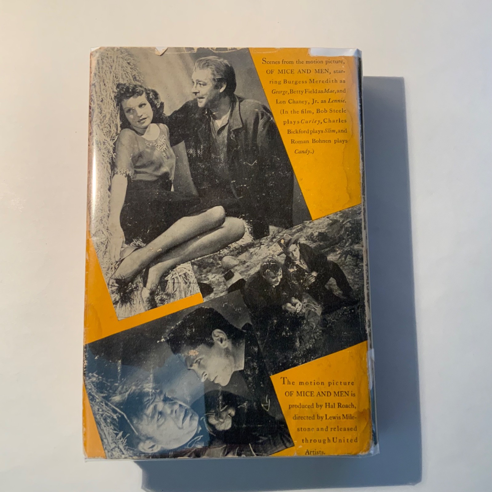 Of Mice And Men by John Steinbeck 1940 Triangle photoplay edition Very Good-/G+