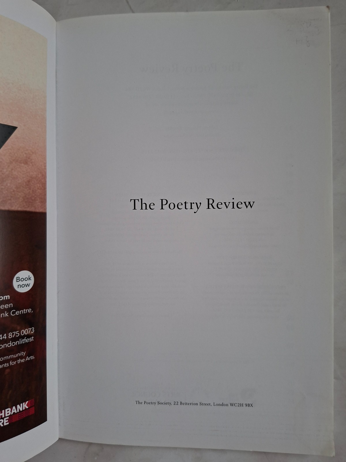 The Poetry Review Set Of 3 Mixed Authors 1st 2014 Paperback The Poetry Society
