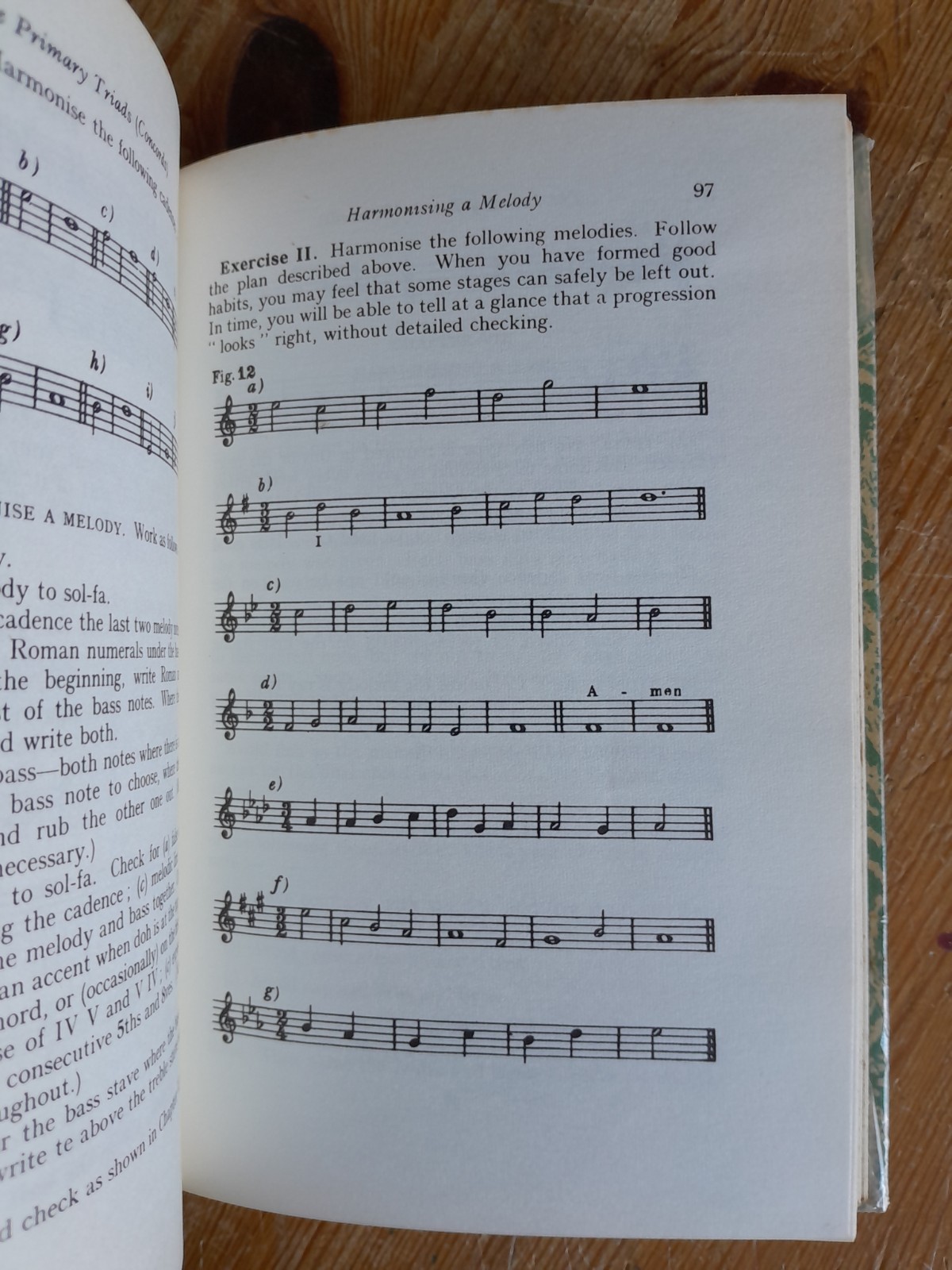 Harmony by Annie O Warburton – vintage music hardback 1966 published Longmans