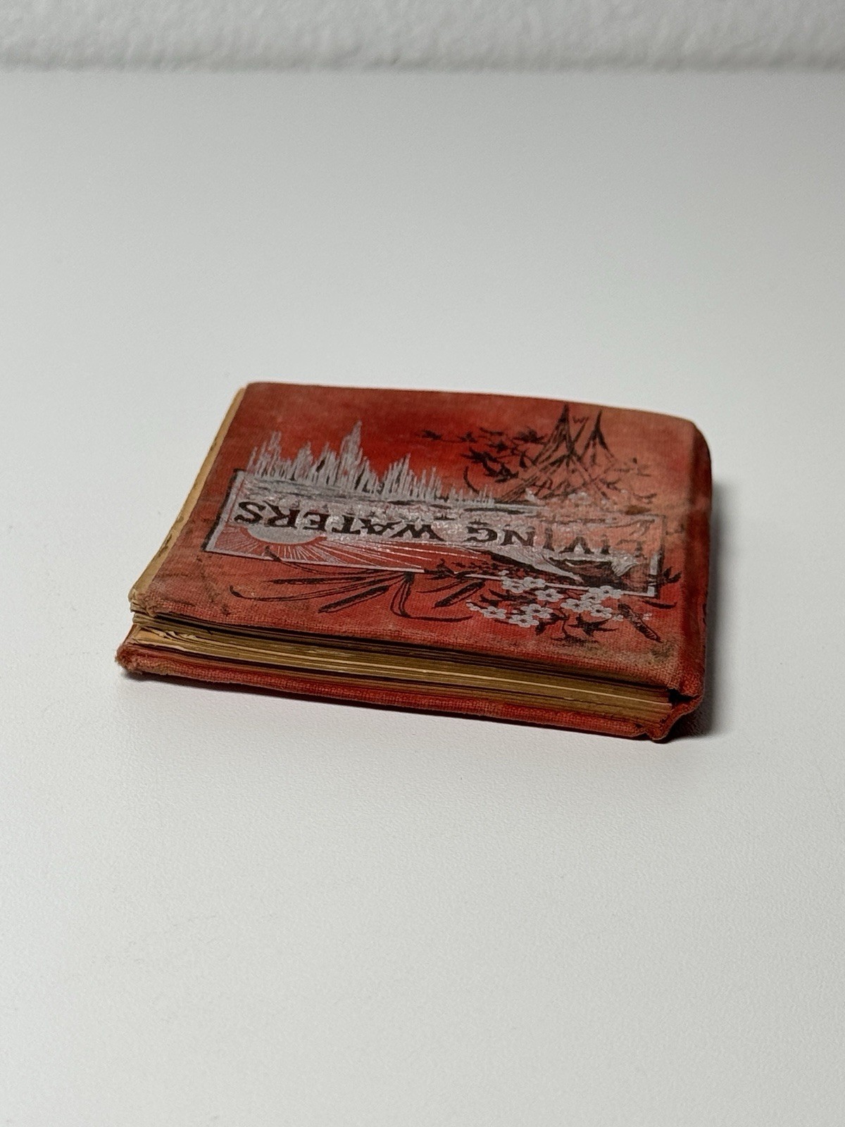 Rare Antique 1885 Miniature Book Living Waters E.P. Dutton Victorian Devotional