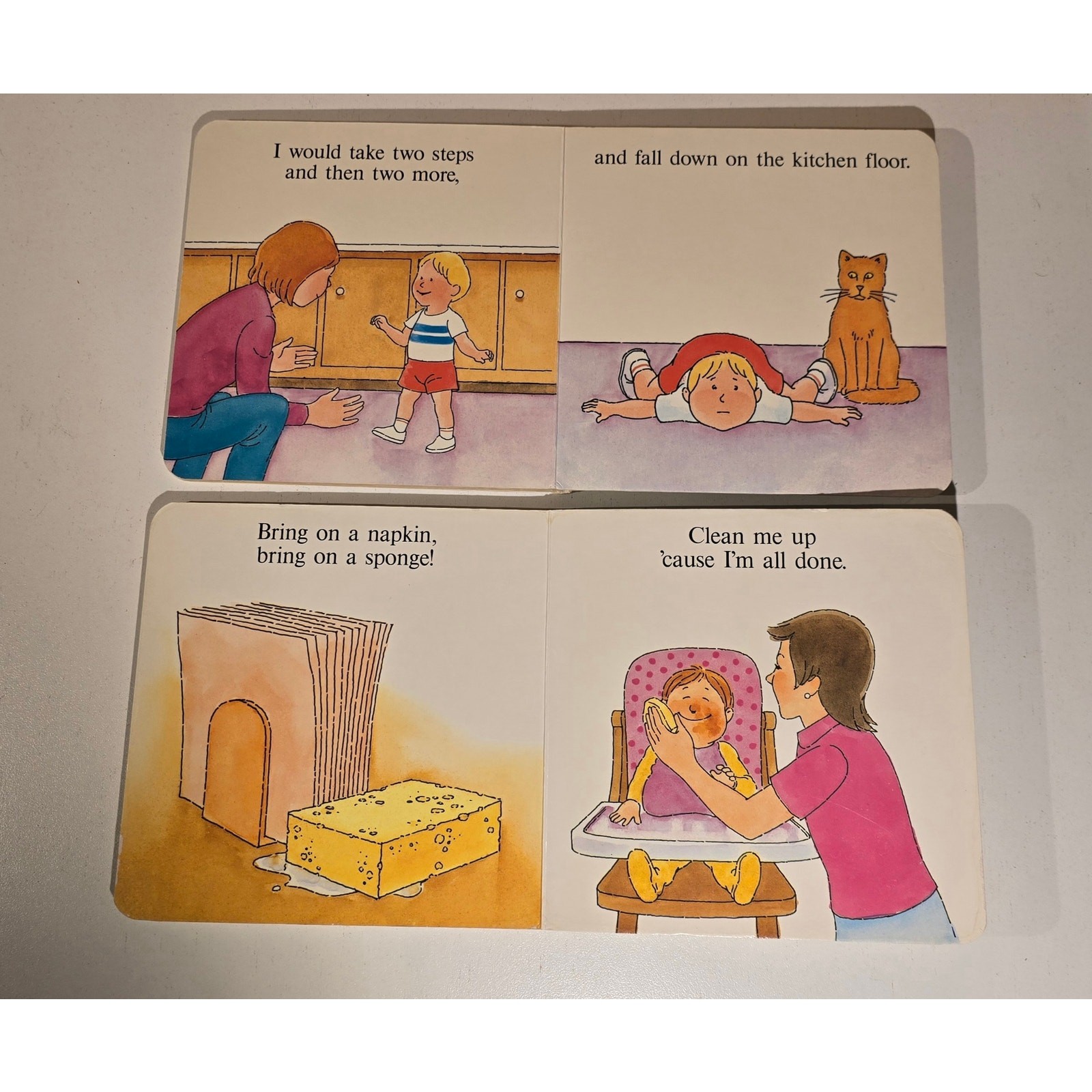 Baby Song Board Book Lot Walking Sitting In A High Chair Martha Hap Palmer 1987