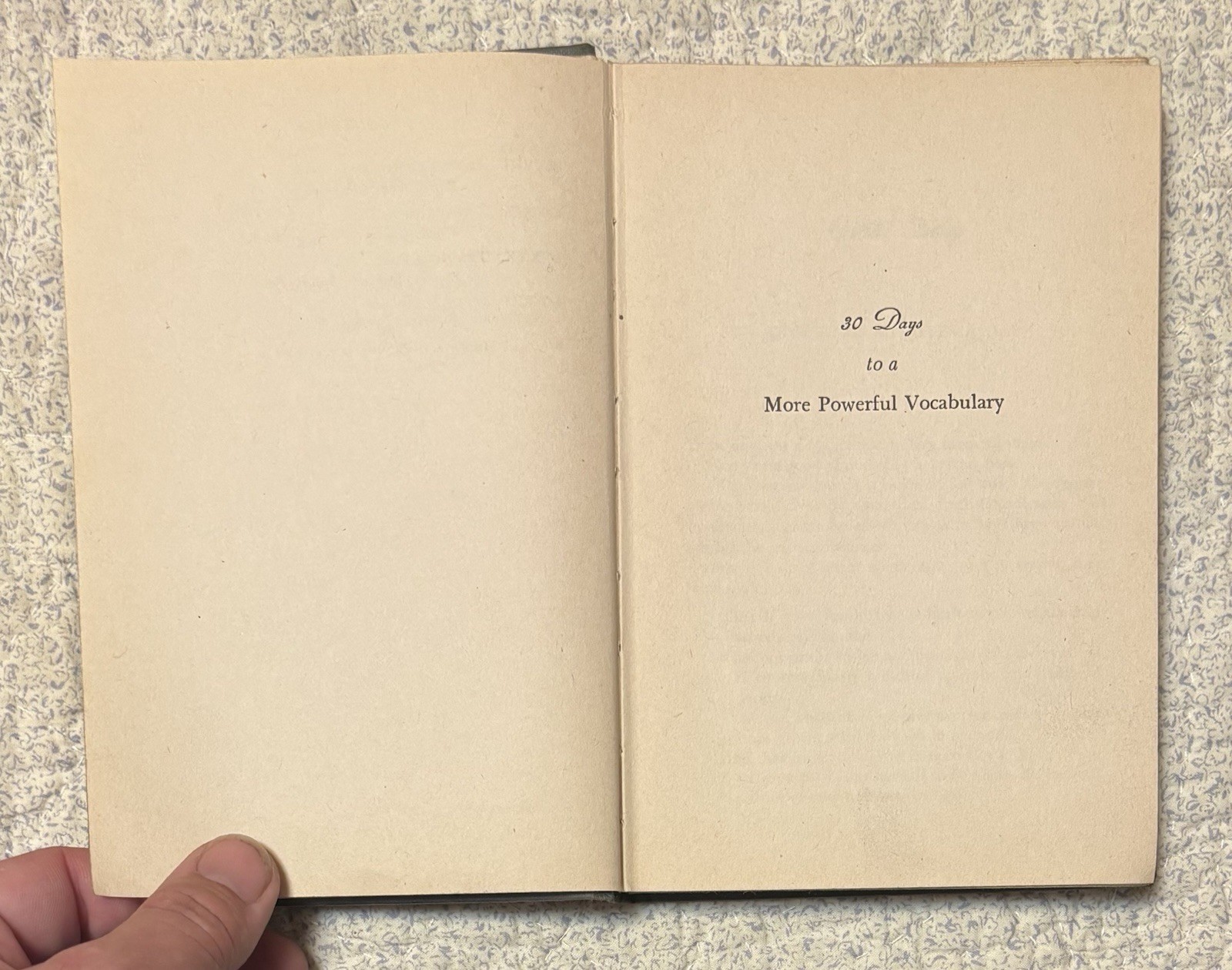 1952- “30 Days To A More Powerful Vocabulary” By: Wilfred Funk