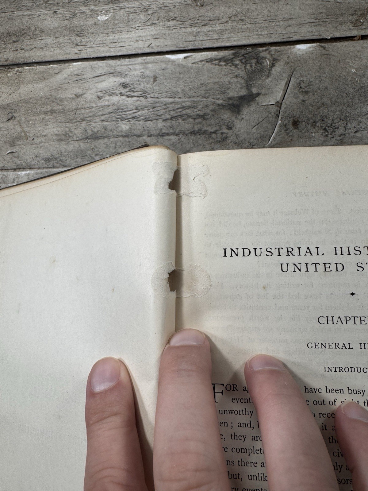 1889 Antique History Book “Industrial History of the United States” Bolles