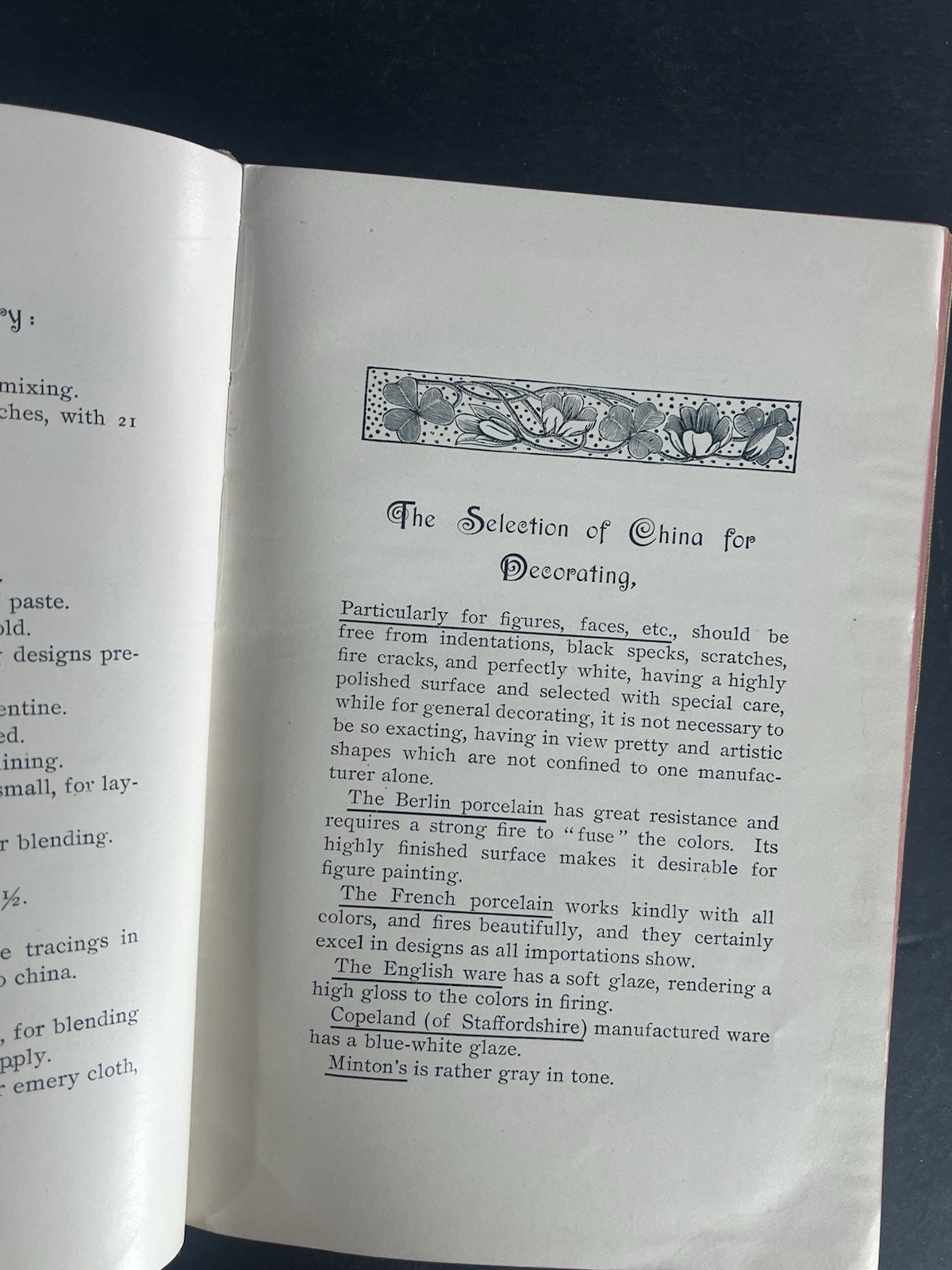 How to Apply Matt, Bronze, Dresden Colors & Gold to China ~ 1891 Antique Book